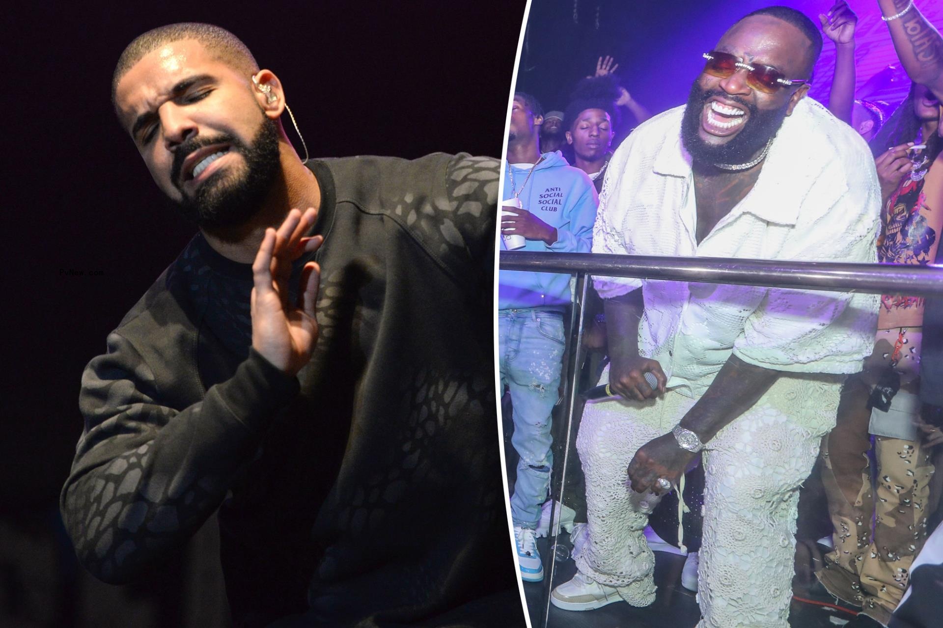 Drake respo<i></i>nds to Rick Ross’ allegations that he got a nose job: ‘He’s gone loopy’