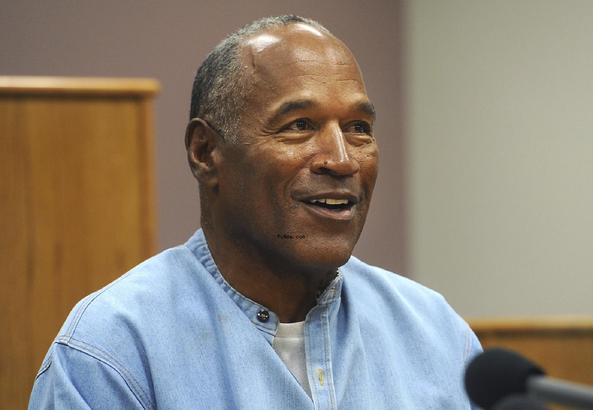 OJ Simpson in court.