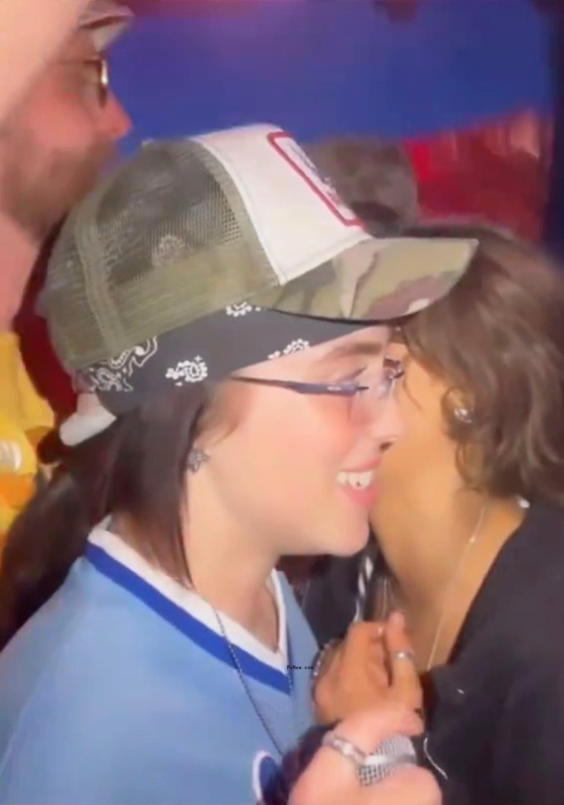 Billie Eilish packs on the PDA with multiple influencers at Coachella 