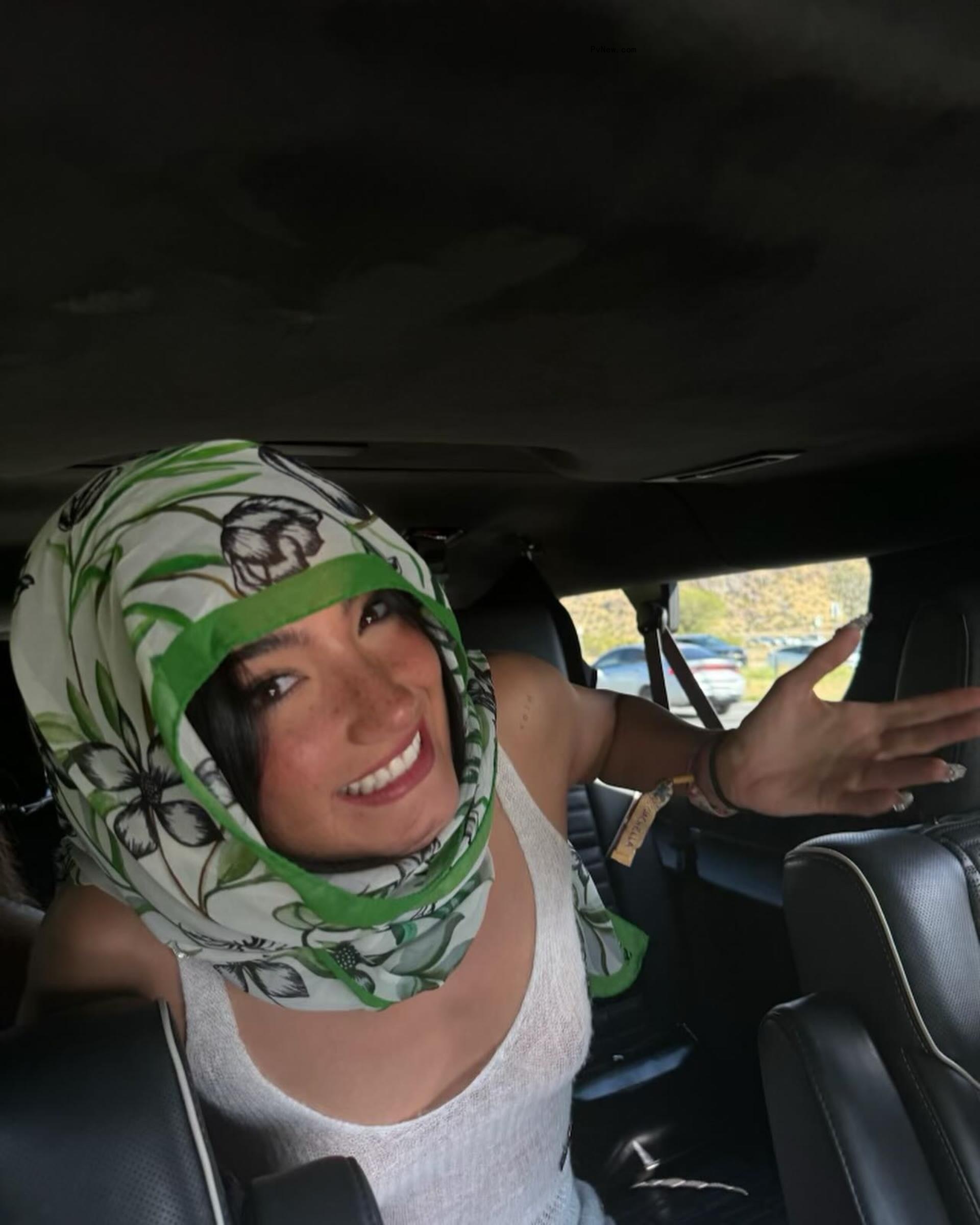 Charli D'Amelio posing at Coachella 2024