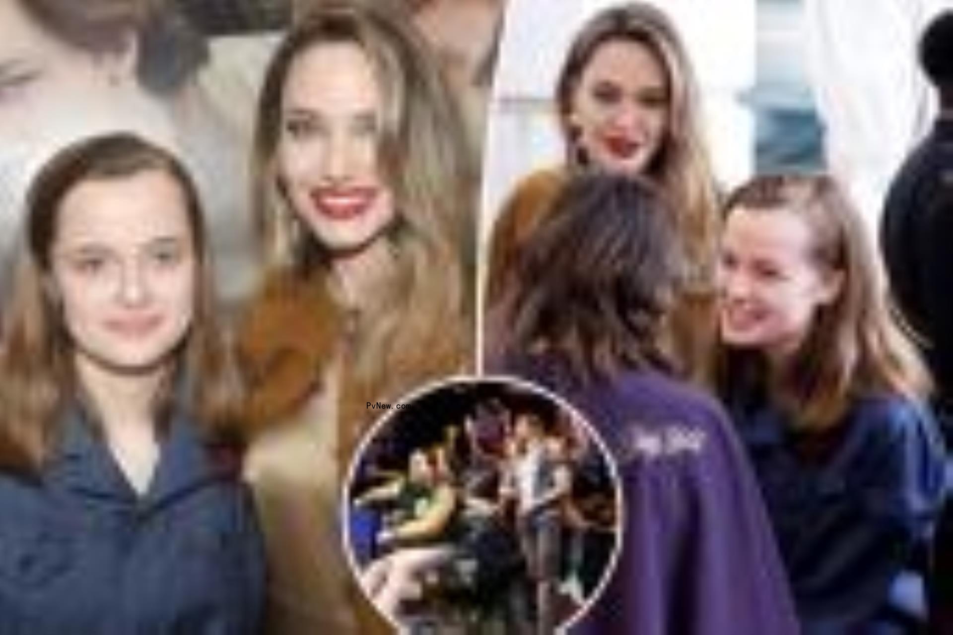 Angelina Jolie and her daughter Vivienne.