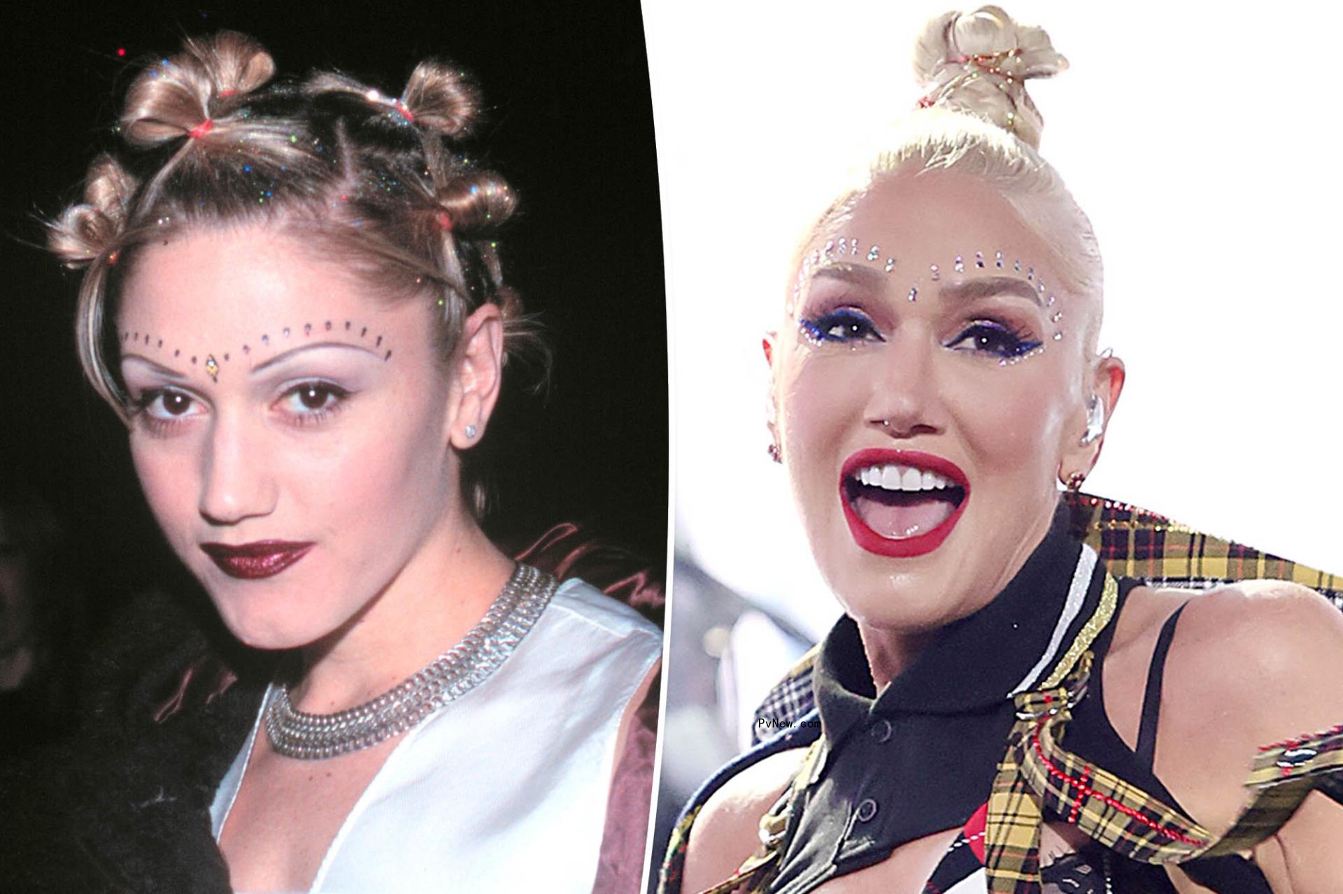 Gwen Stefani recreates ico<i></i>nic No Doubt nineties face gems and knotted mohawk look at Coachella