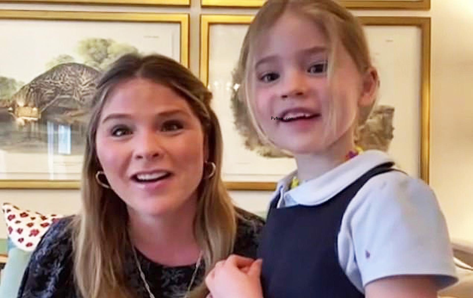 Jenna Bush Hager and daughter Mila sitting together 