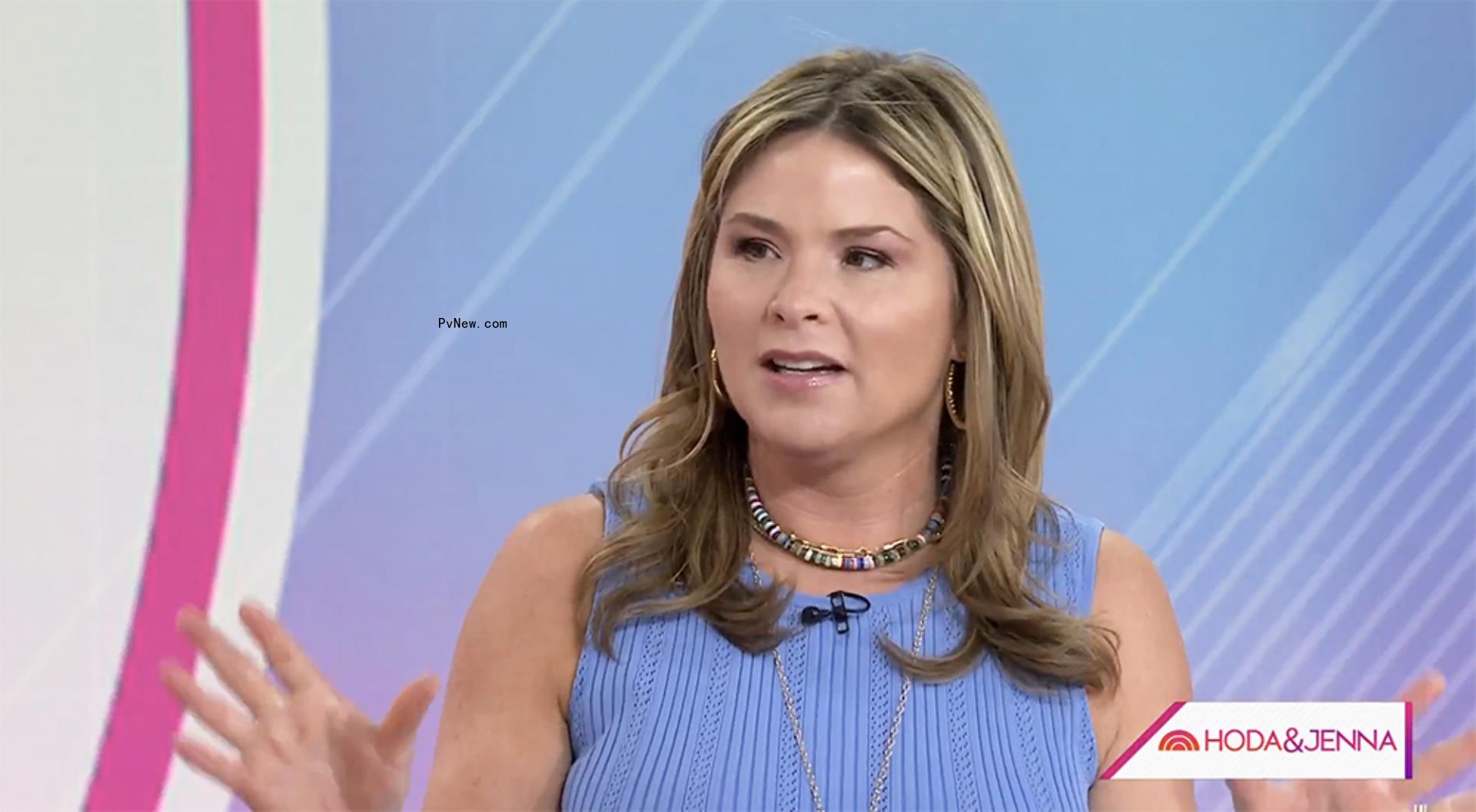 Jenna Bush Hager sitting on 