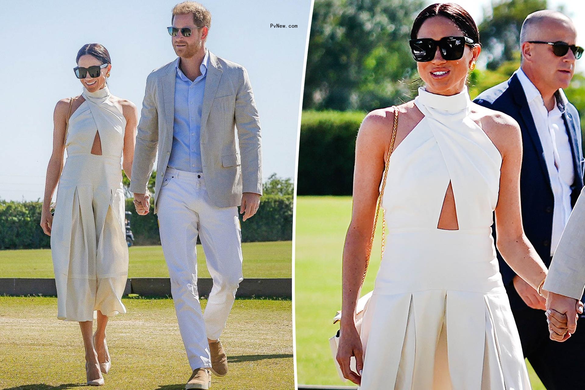 Fans spot detail co<i></i>nnecting Meghan Markle’s polo dress with Prince Harry