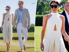 Fans spot detail connecting Meghan Markle’s polo dress with Prince Harry