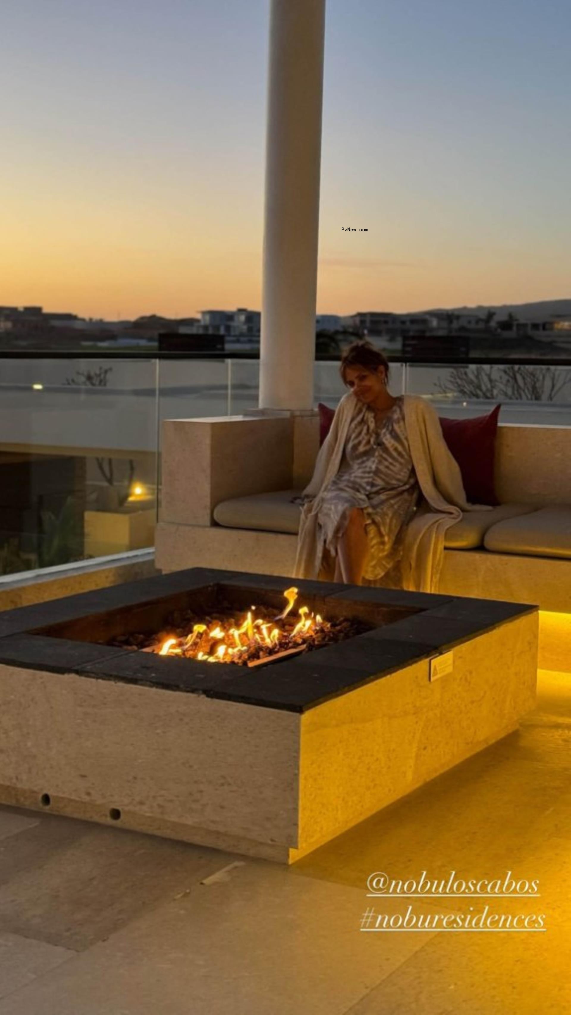Halle Berryat Nobu Residences in Mexico.