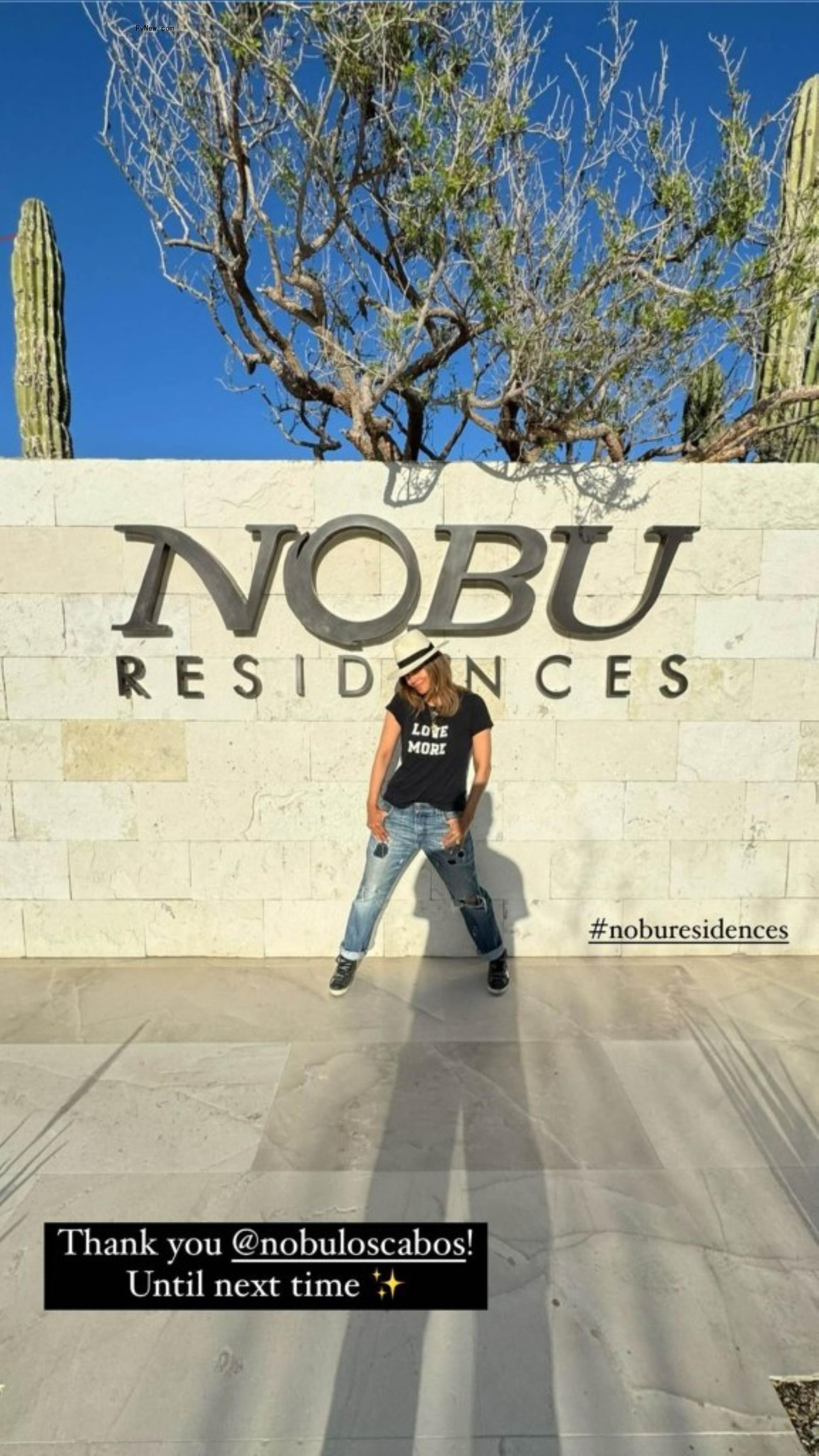 Halle Berry at Nobu Residences in Mexico.