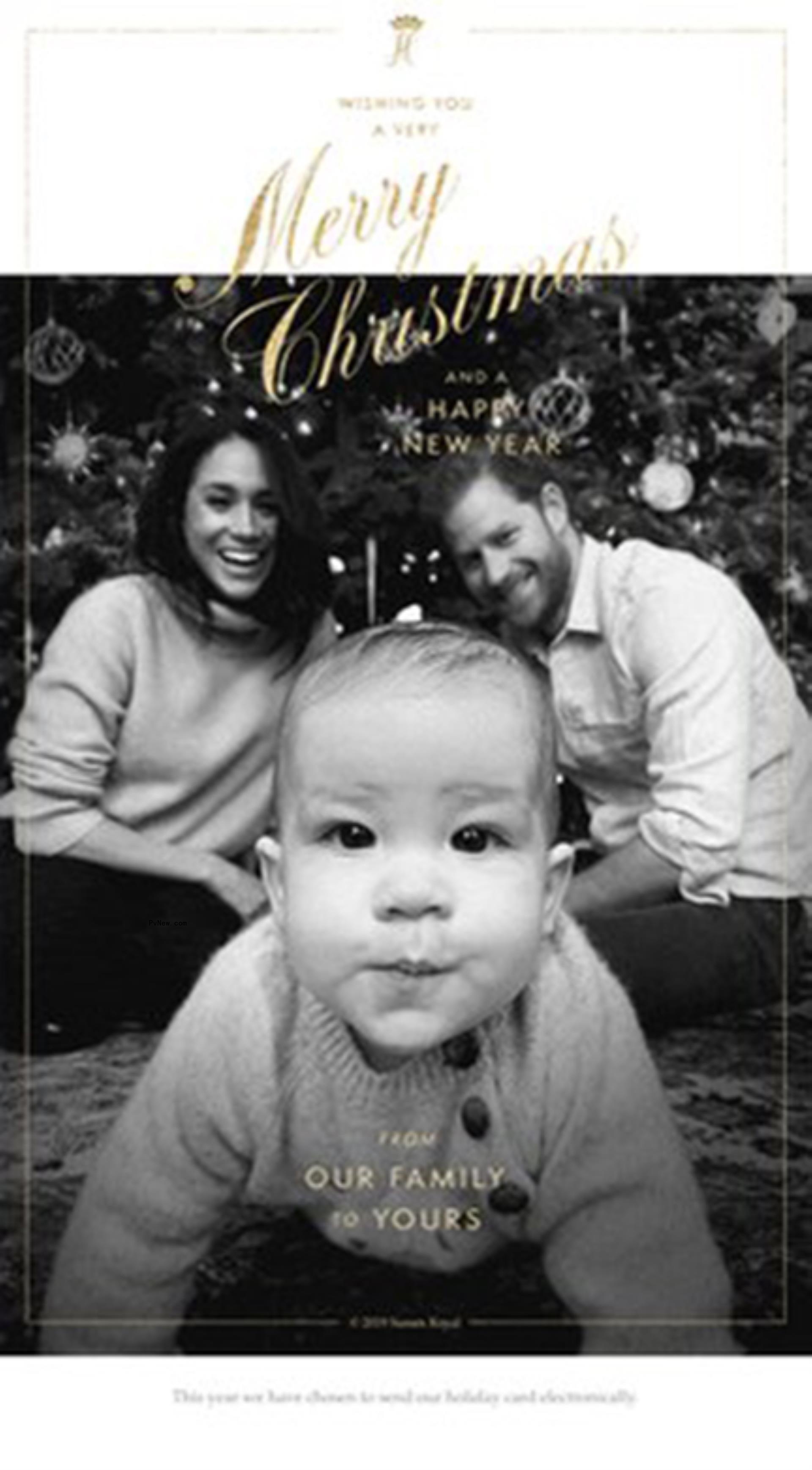 Prince Harry and Meghan Markle and Archie as a baby.