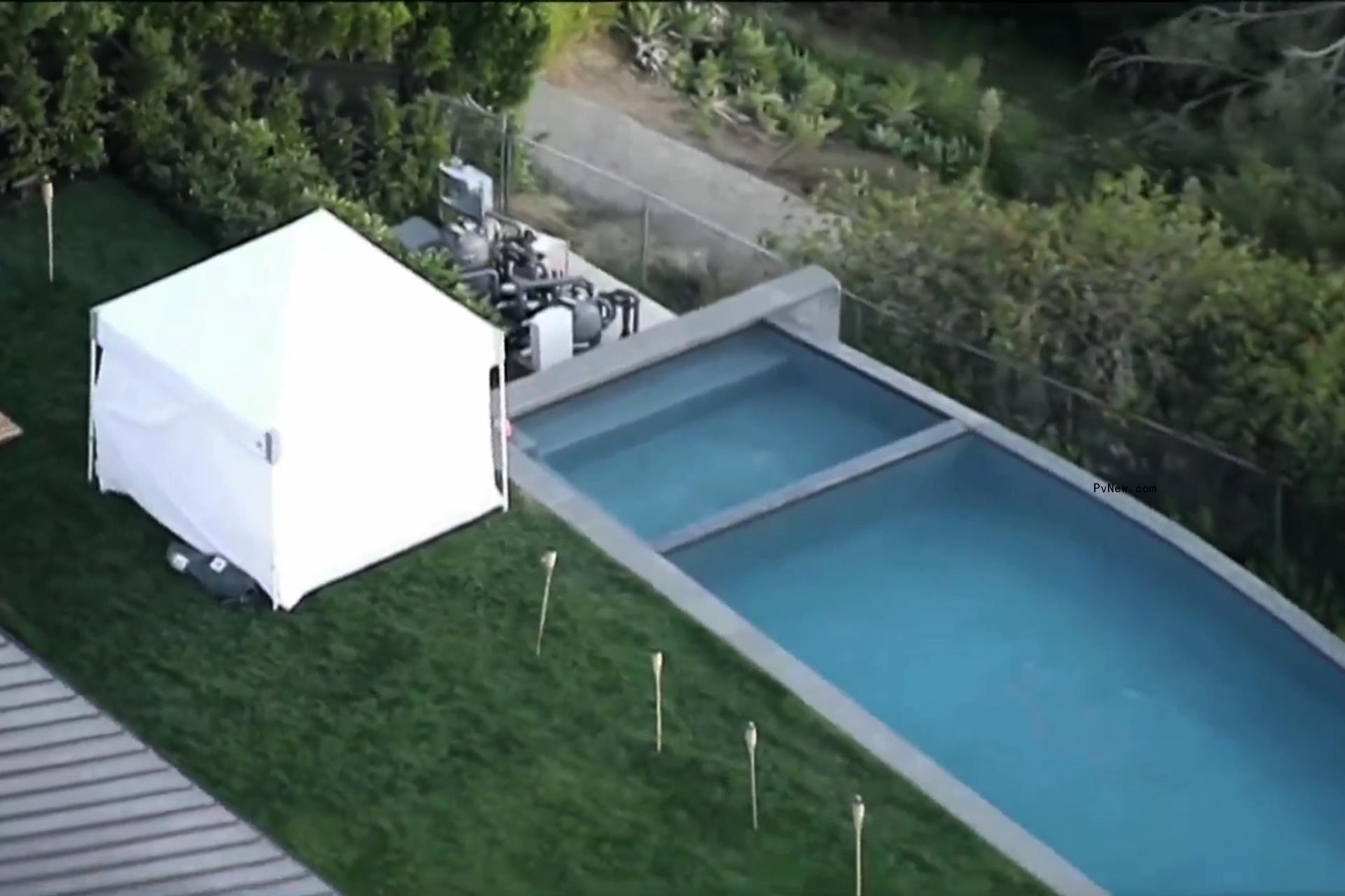 Matthew Perry's pool.
