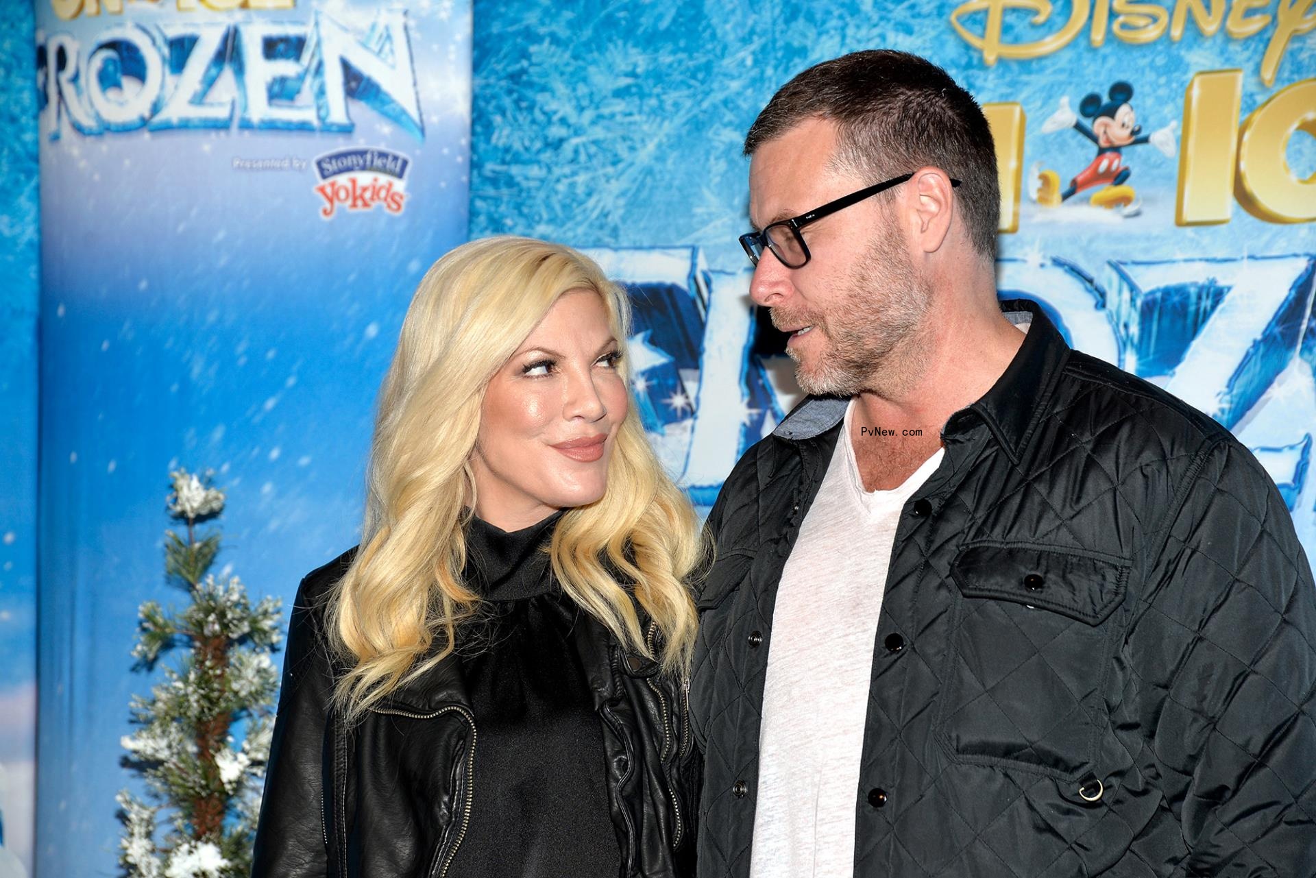 Tori Spelling and Dean McDermott at the premiere of Disney On Ice's