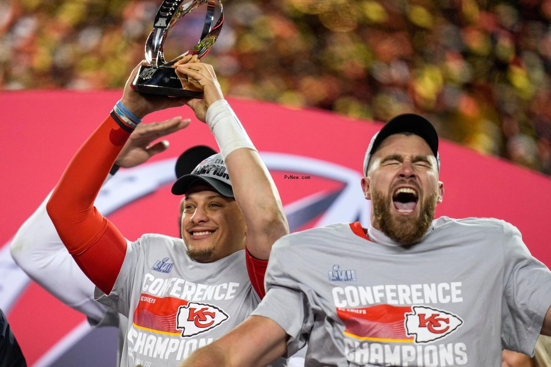 Patrick Mahomes and Travis Kelce