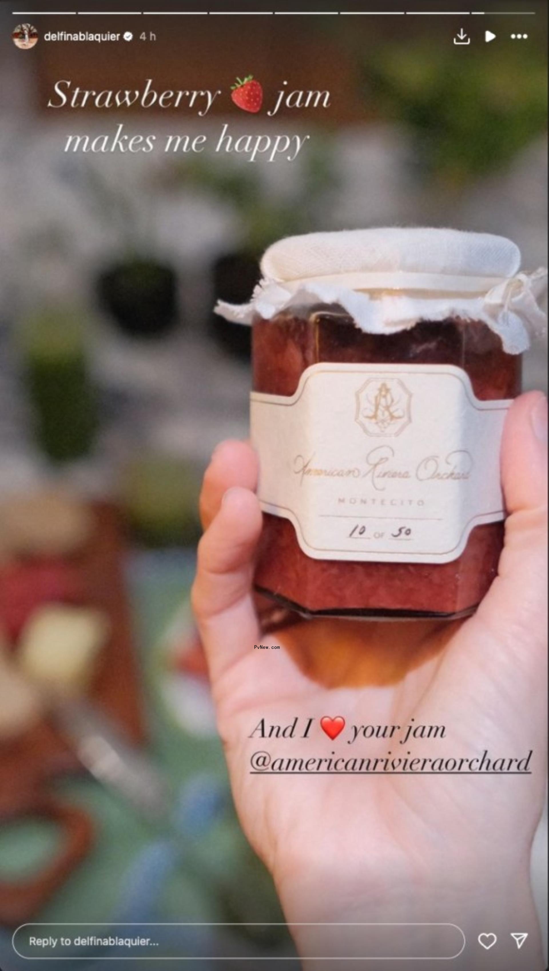 American Riviera Orchard strawberry jam jar.