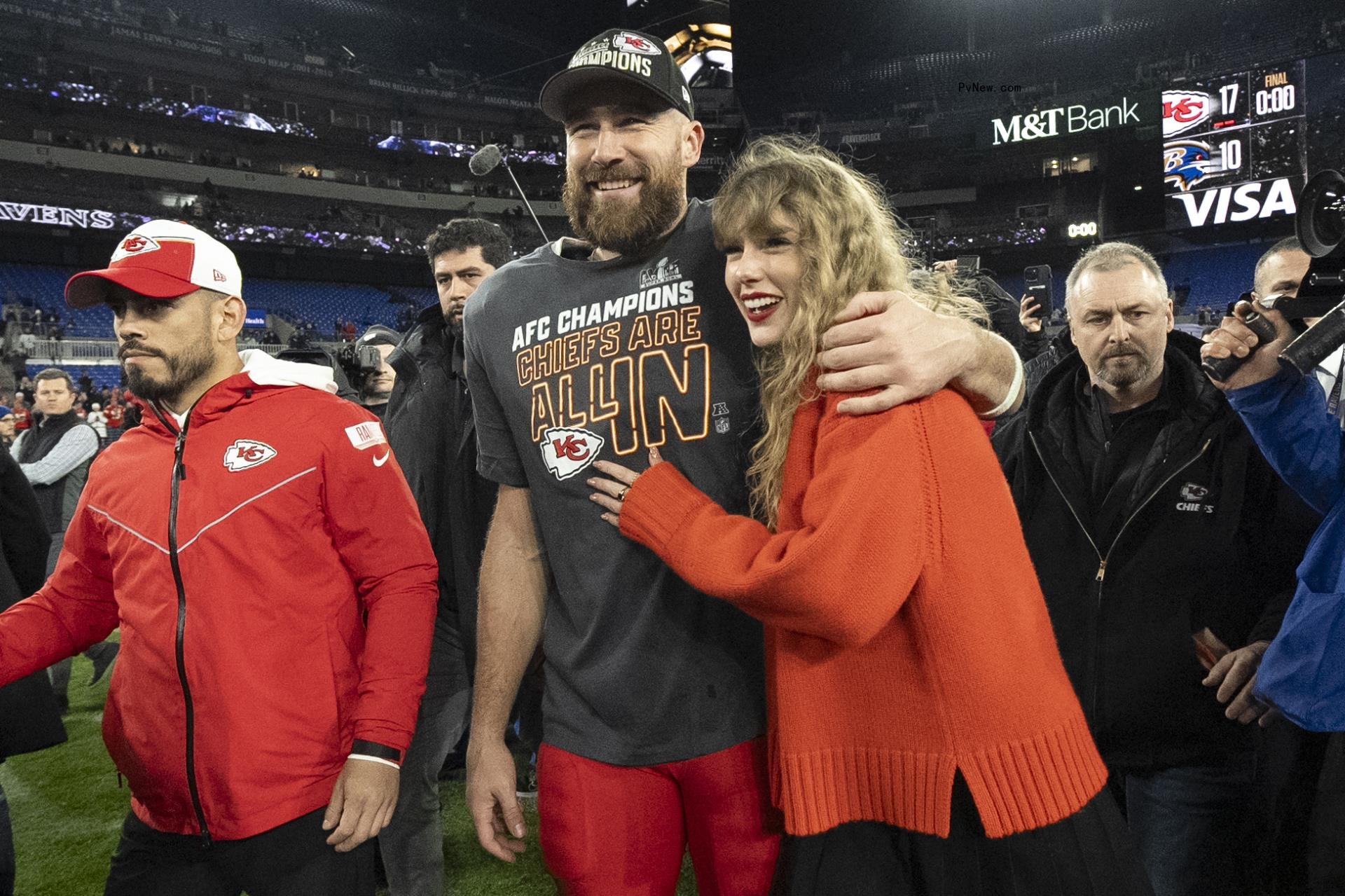 Taylor Swift and Travis Kelce