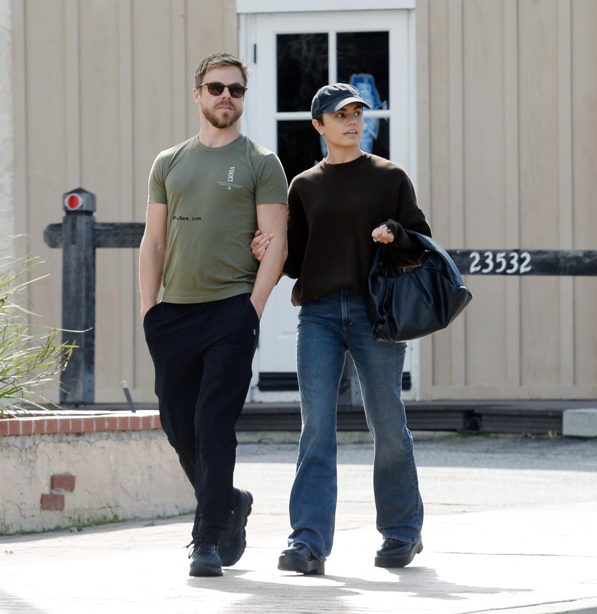 Derek Hough and wife Hayley Erbert