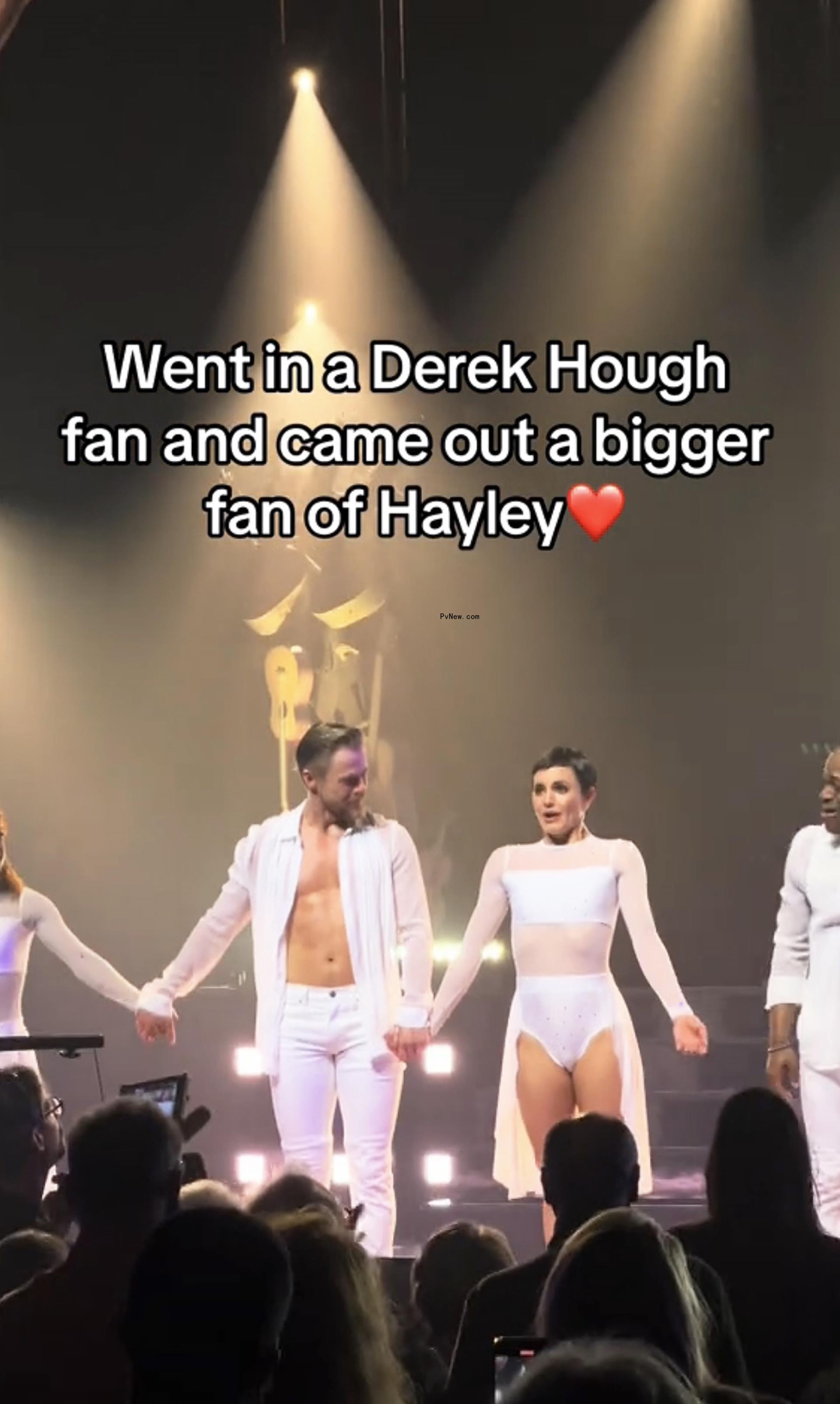 Derek Hough and Hayley Erbert.