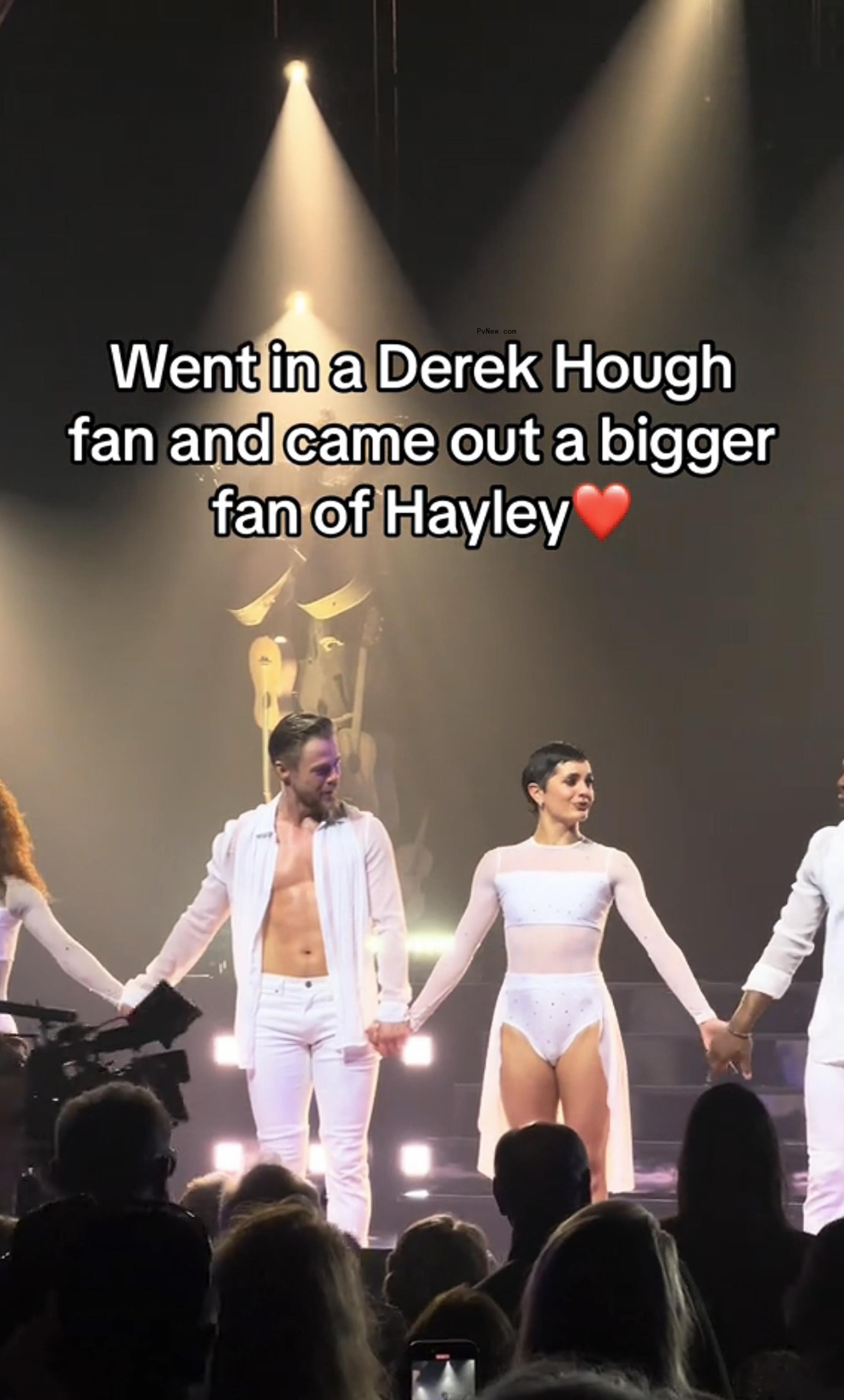 Derek Hough and Hayley Erbert.