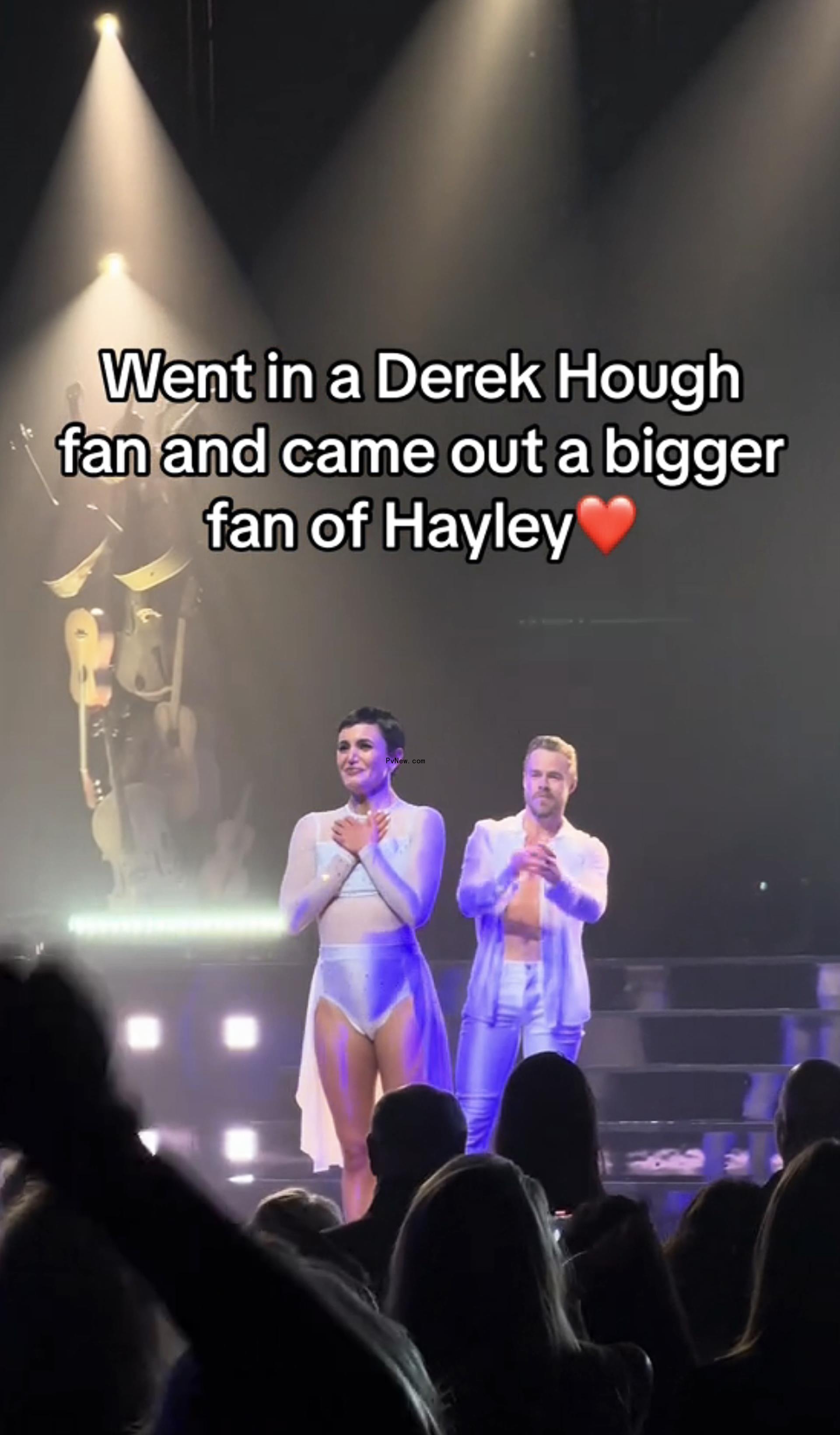 Derek Hough and Hayley Erbert.