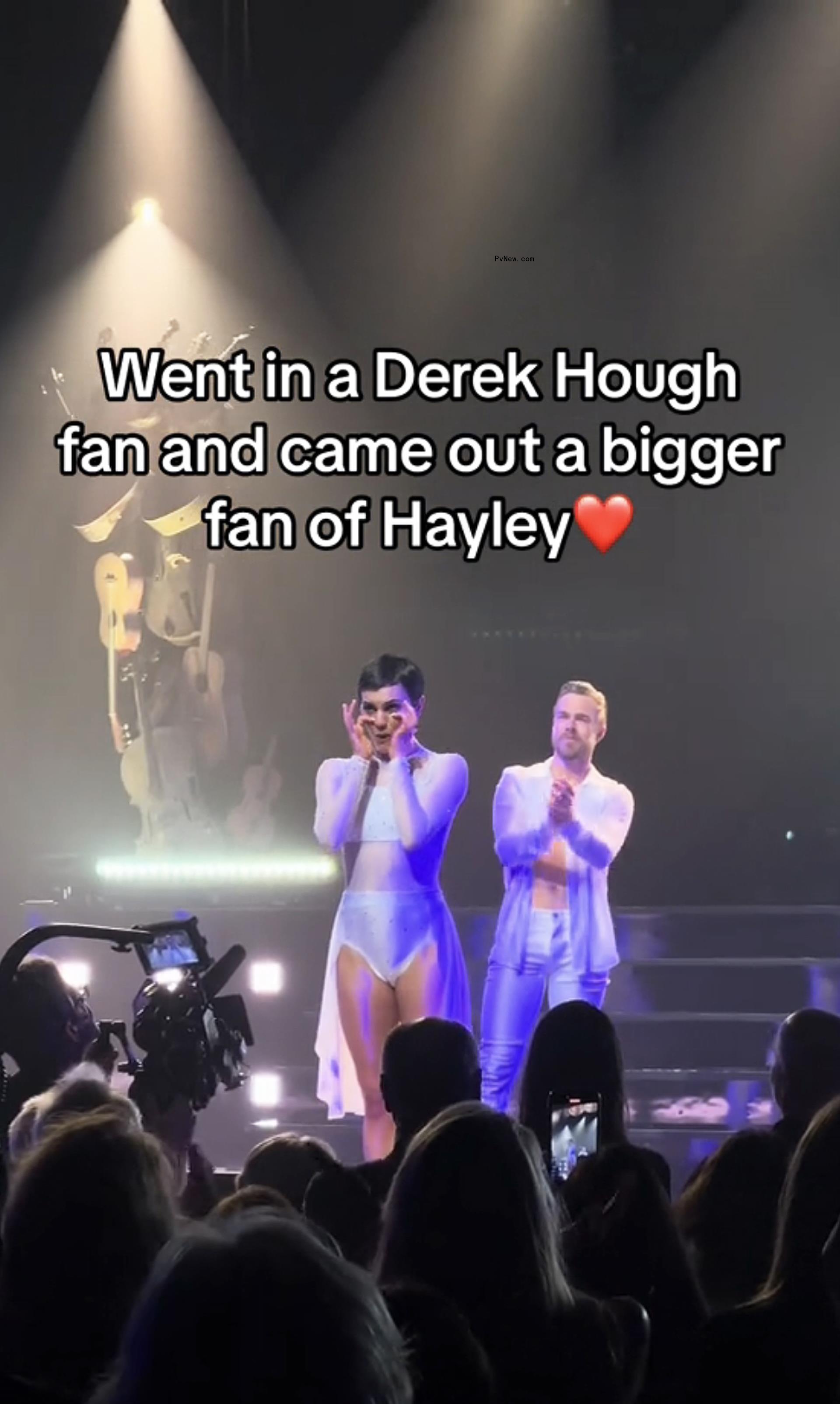 Derek Hough and Hayley Erbert.