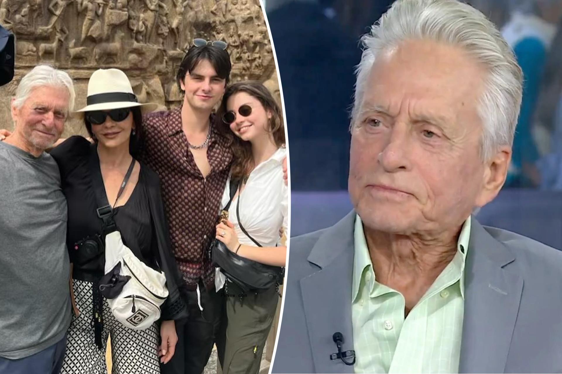 Michael Douglas jokes he and Catherine Zeta-Jo<i></i>nes ‘seduce’ their kids to hang out with them with lavish vacations