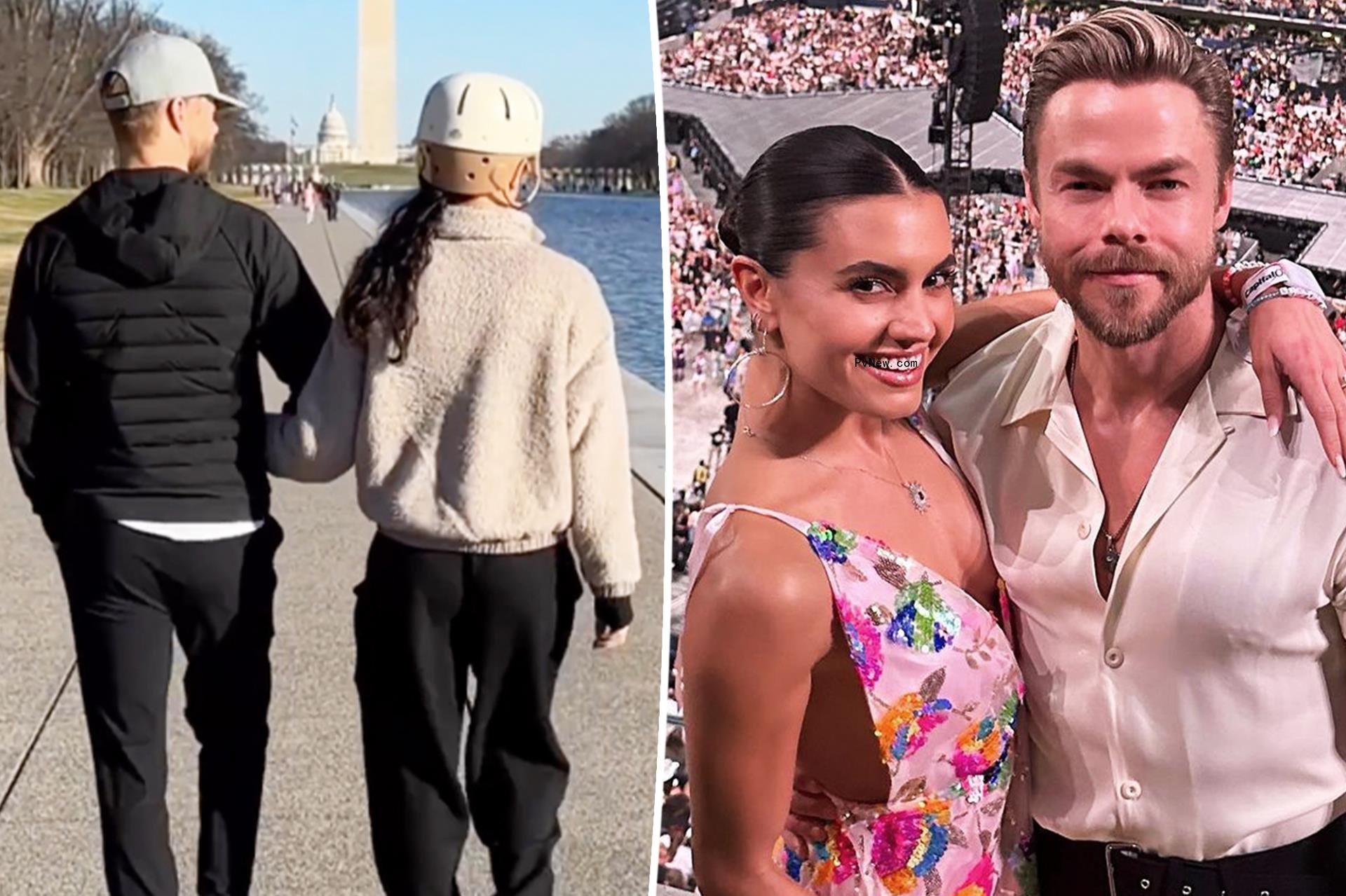 Derek Hough says he is ‘filled with hope and relief’ as wife Hayley Erbert recuperates from brain surgery