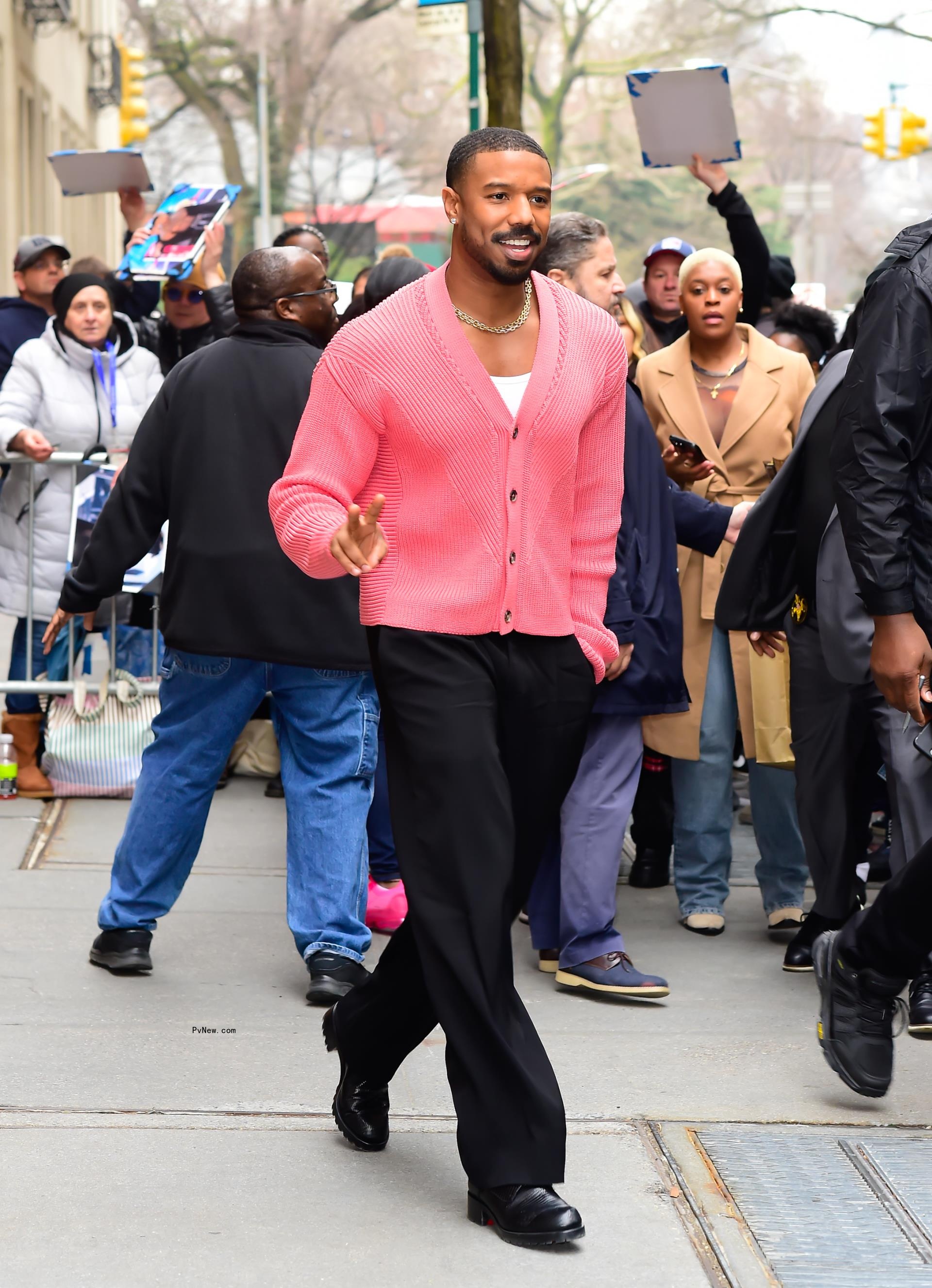 Michael B. Jordan outside