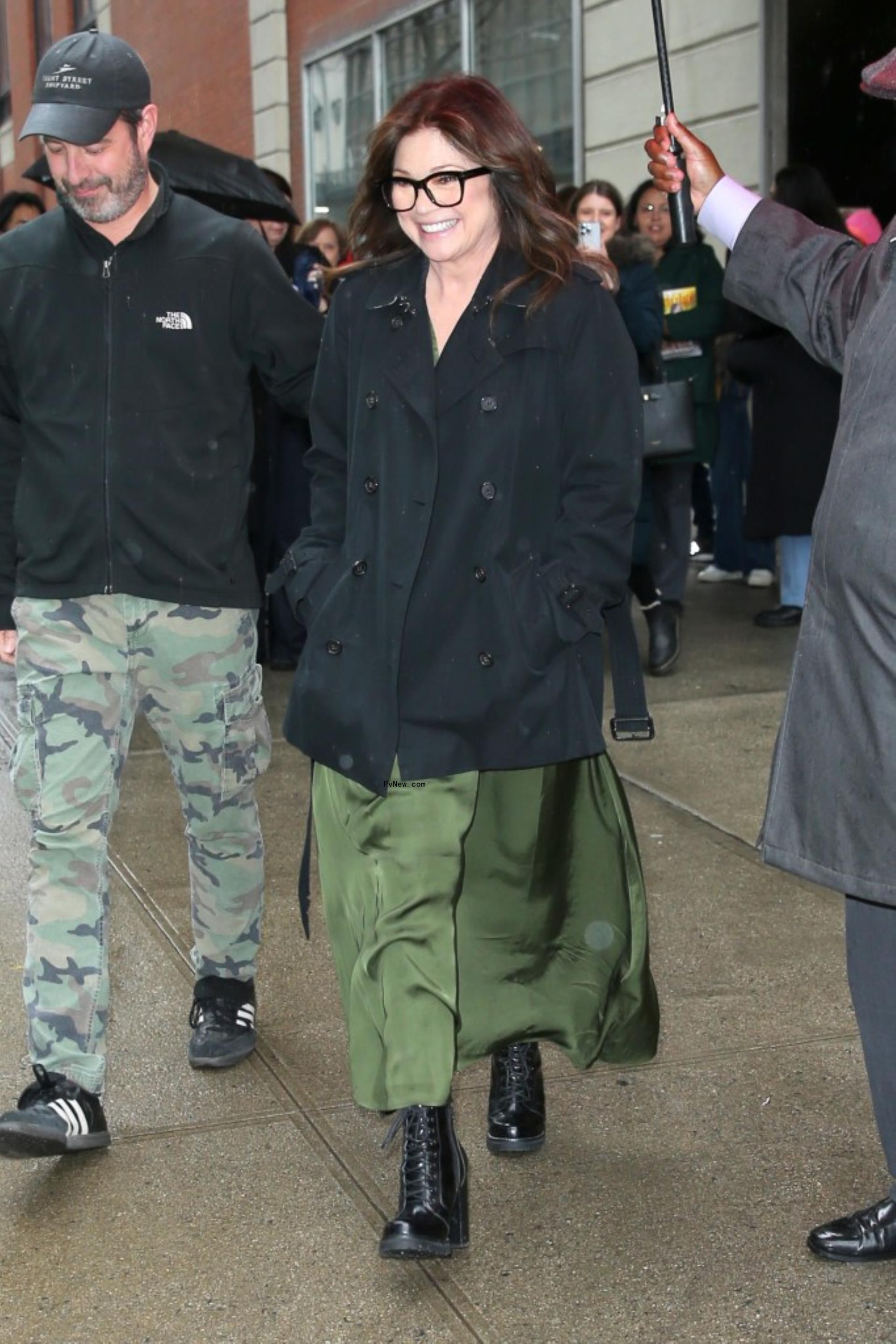 Valerie Bertinelli walking with Mike Goodnough