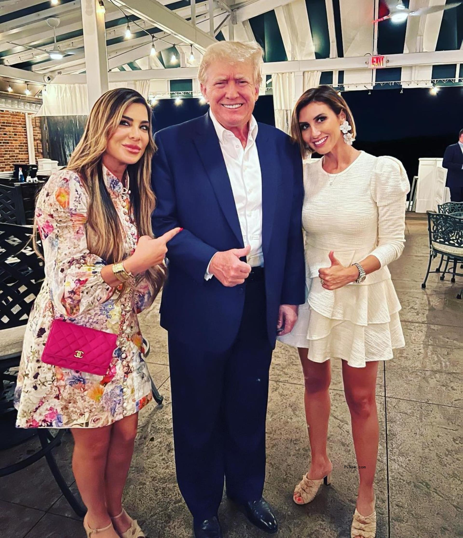 Alina Habba, Do<i></i>nald Trump and Siggy Flicker