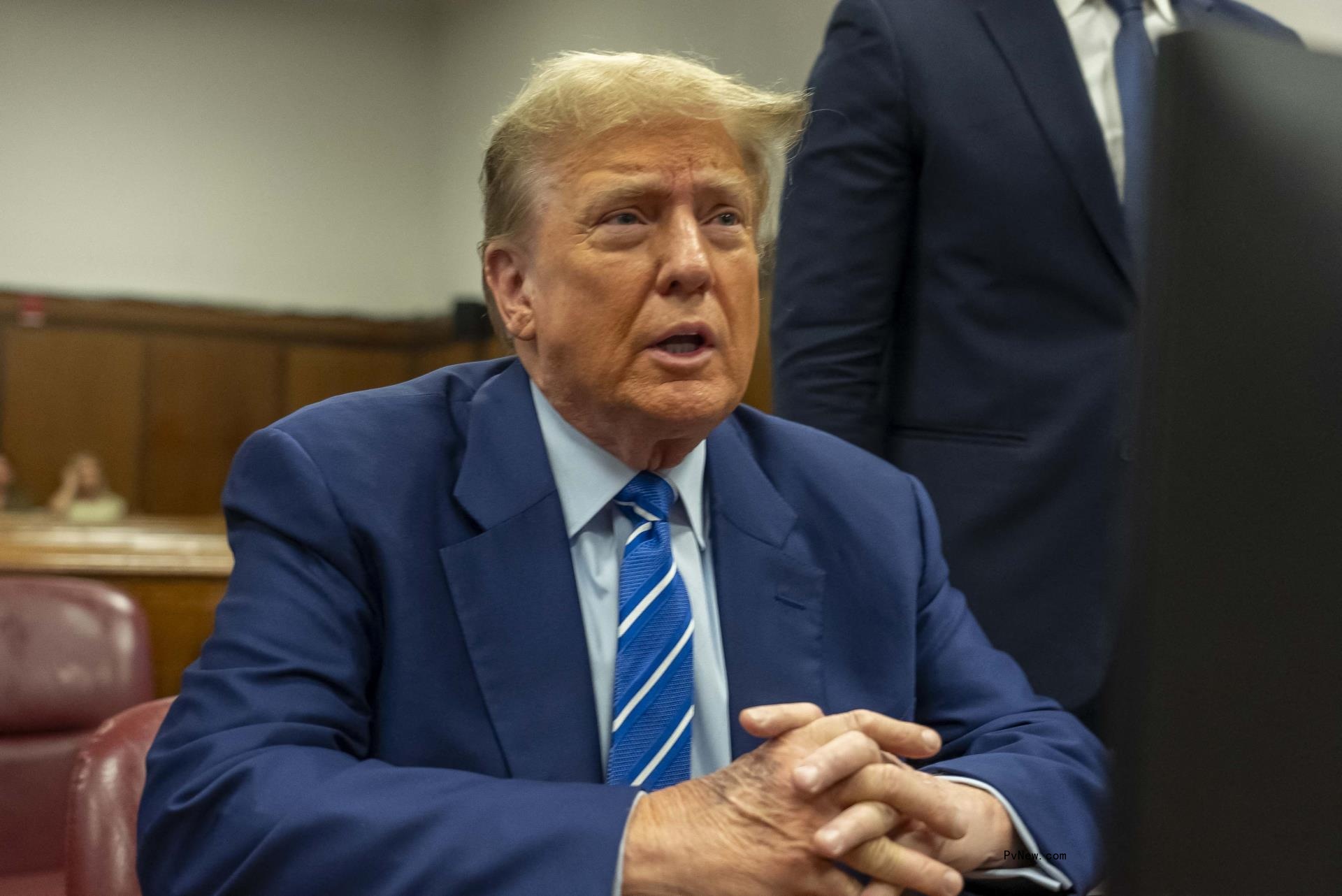 Do<i></i>nald Trump at his trial in 2024.