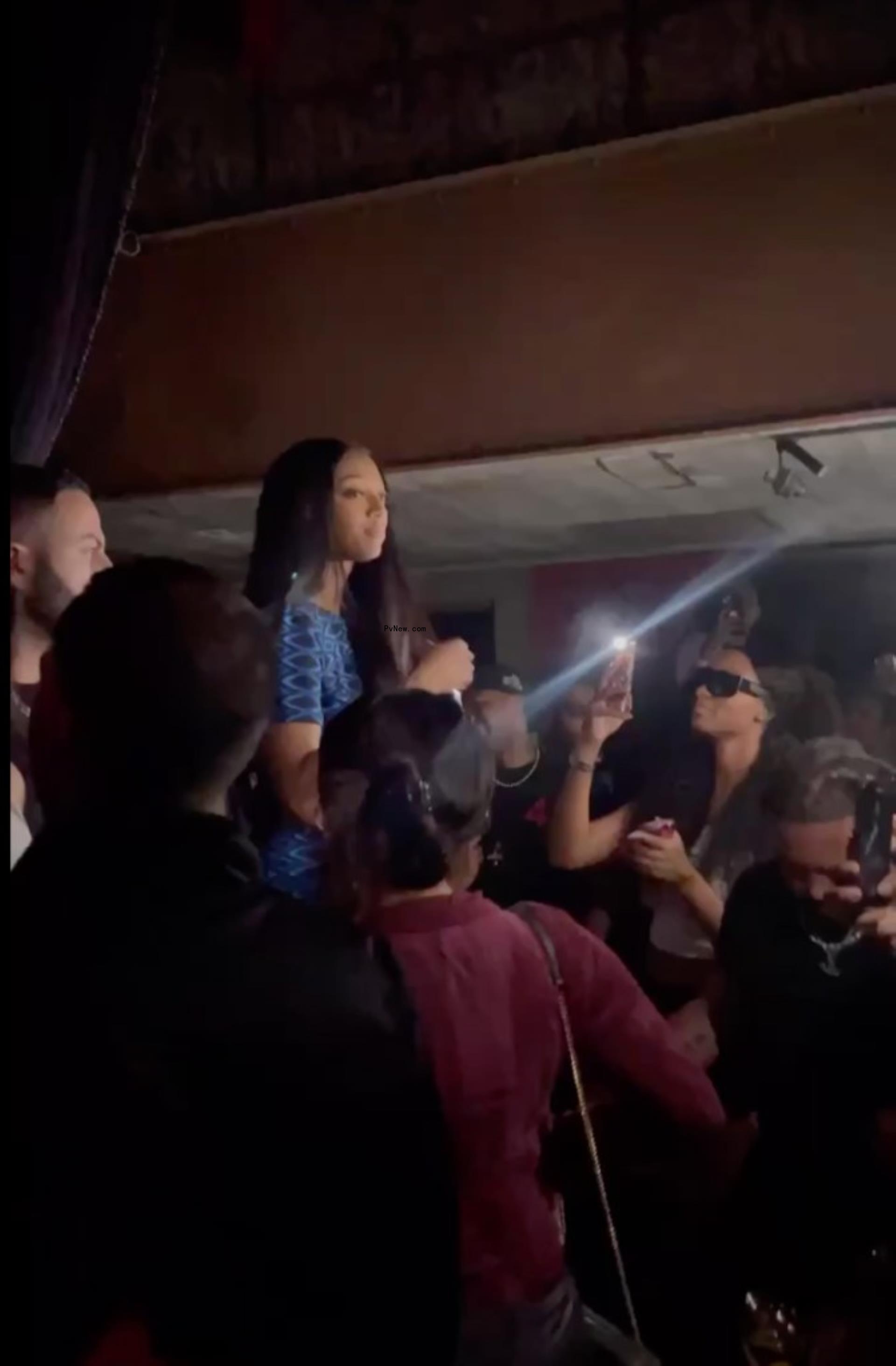 Angel Reese at Tao Nightclub. 