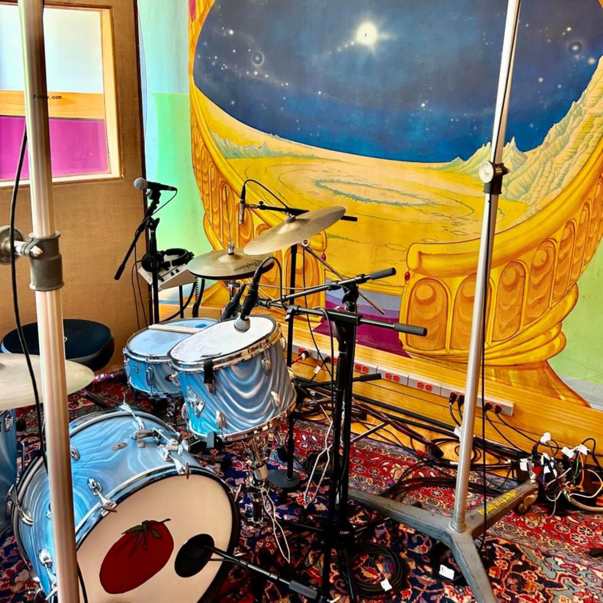 Inside the Electric Lady Studios.