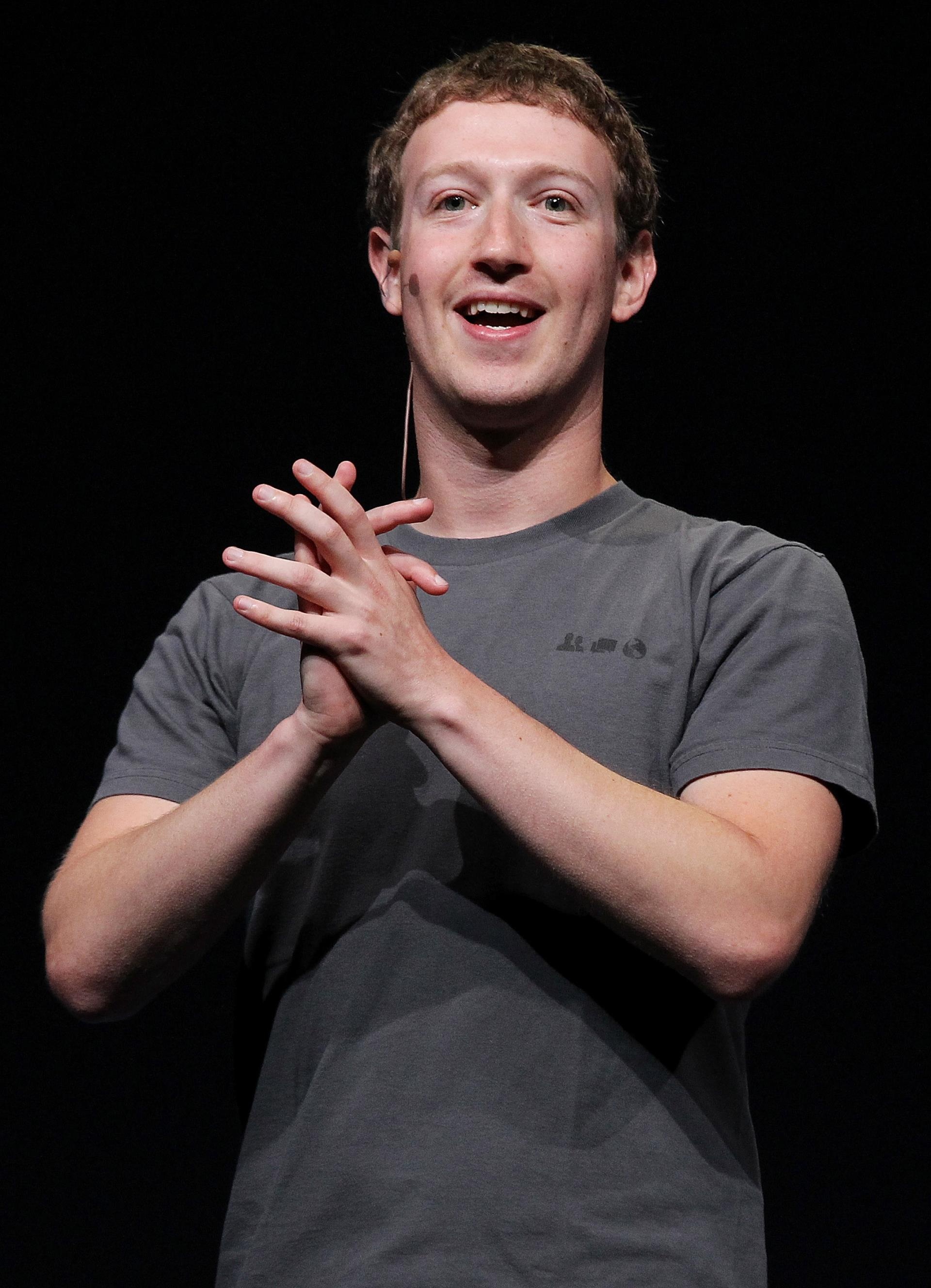 Mark Zuckerberg speaking at a FaceBook 2011.