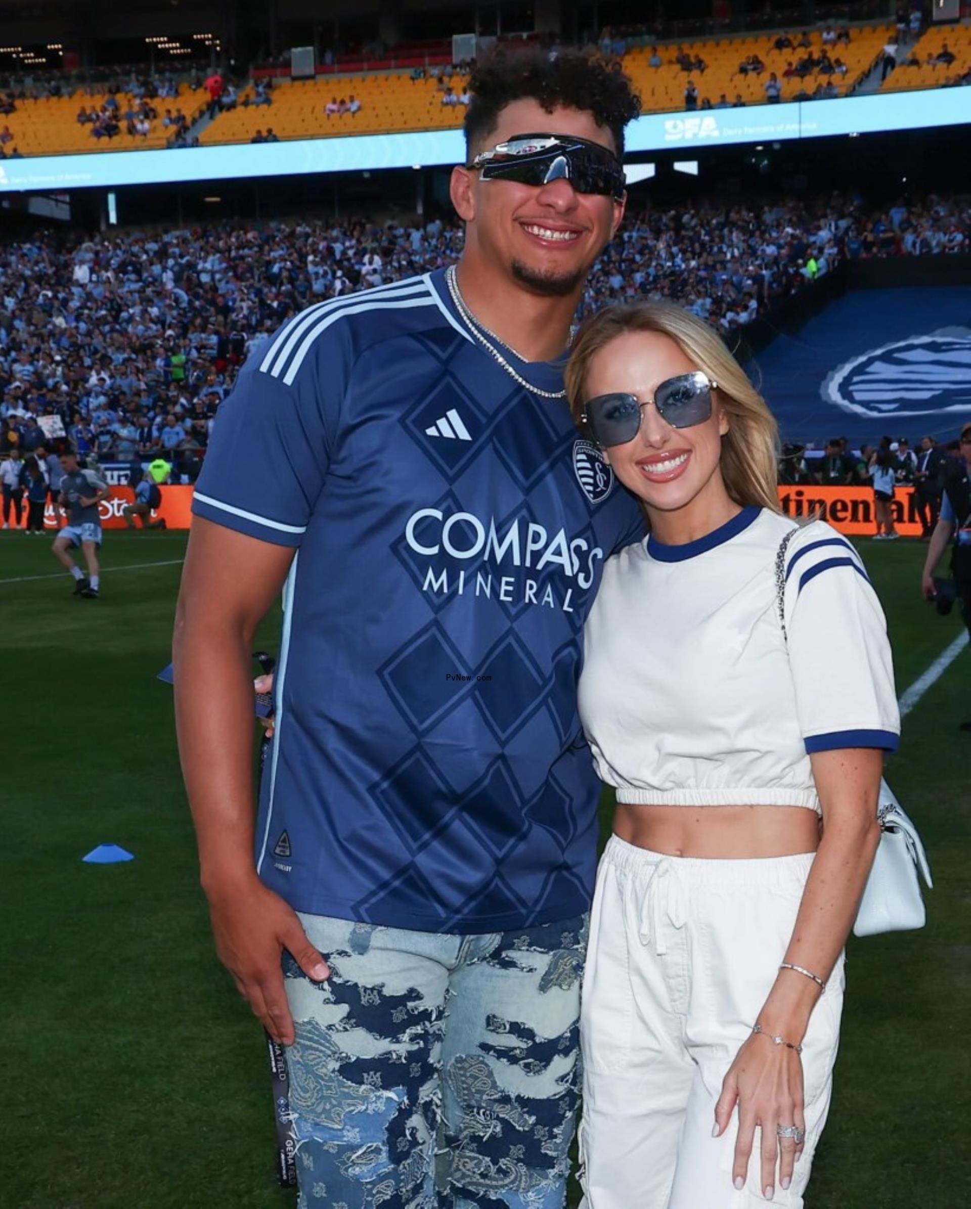 Brittany and Patrick Mahomes