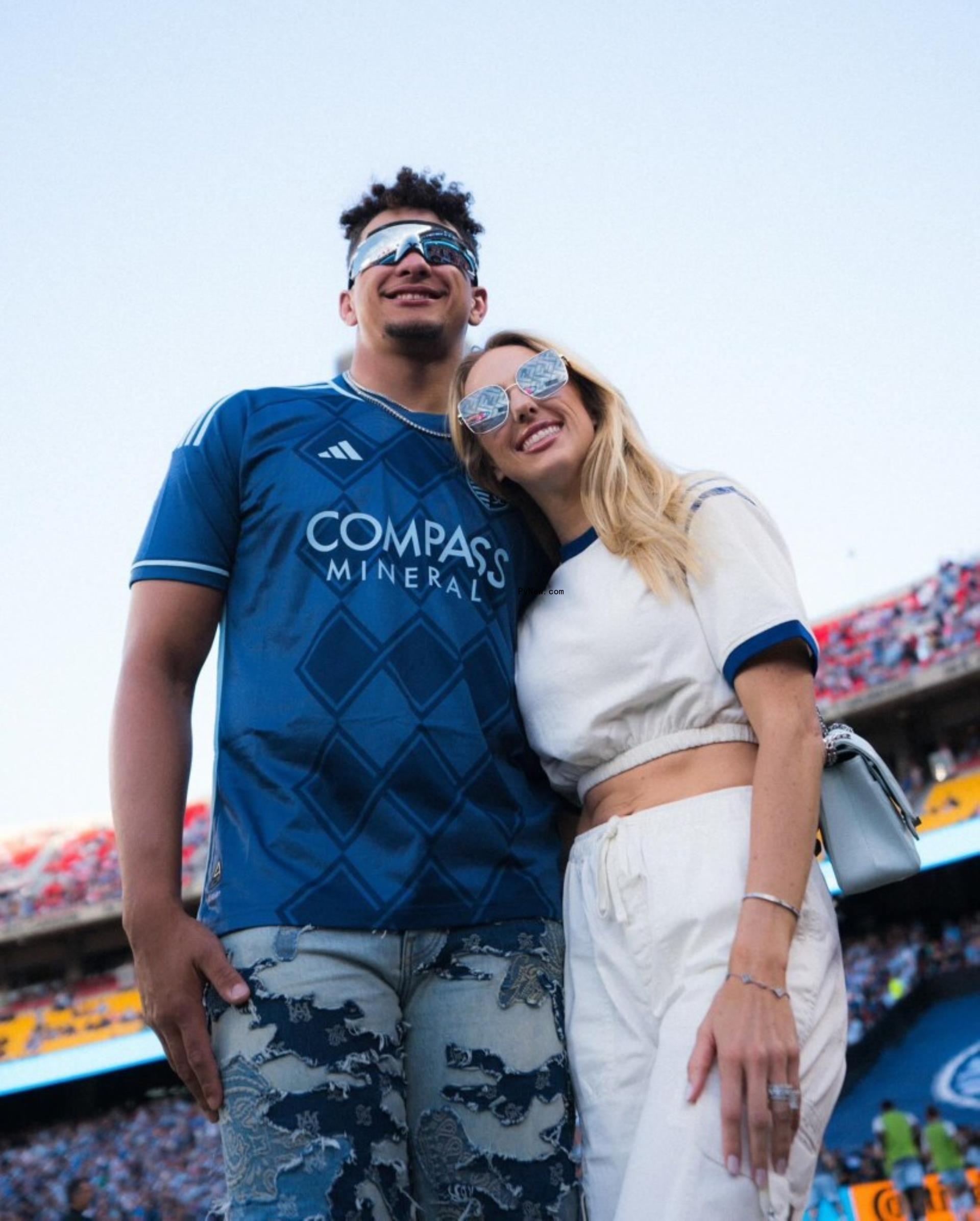 Brittany and Patrick Mahomes