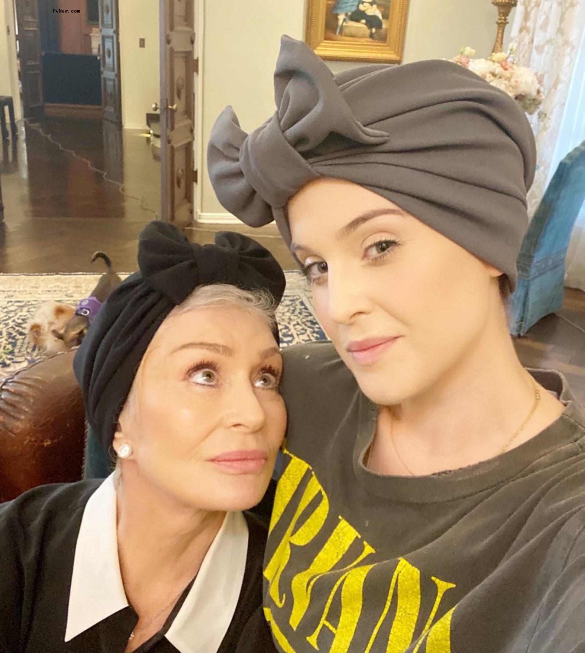 A selfie of Sharon and Kelly Osbourne.