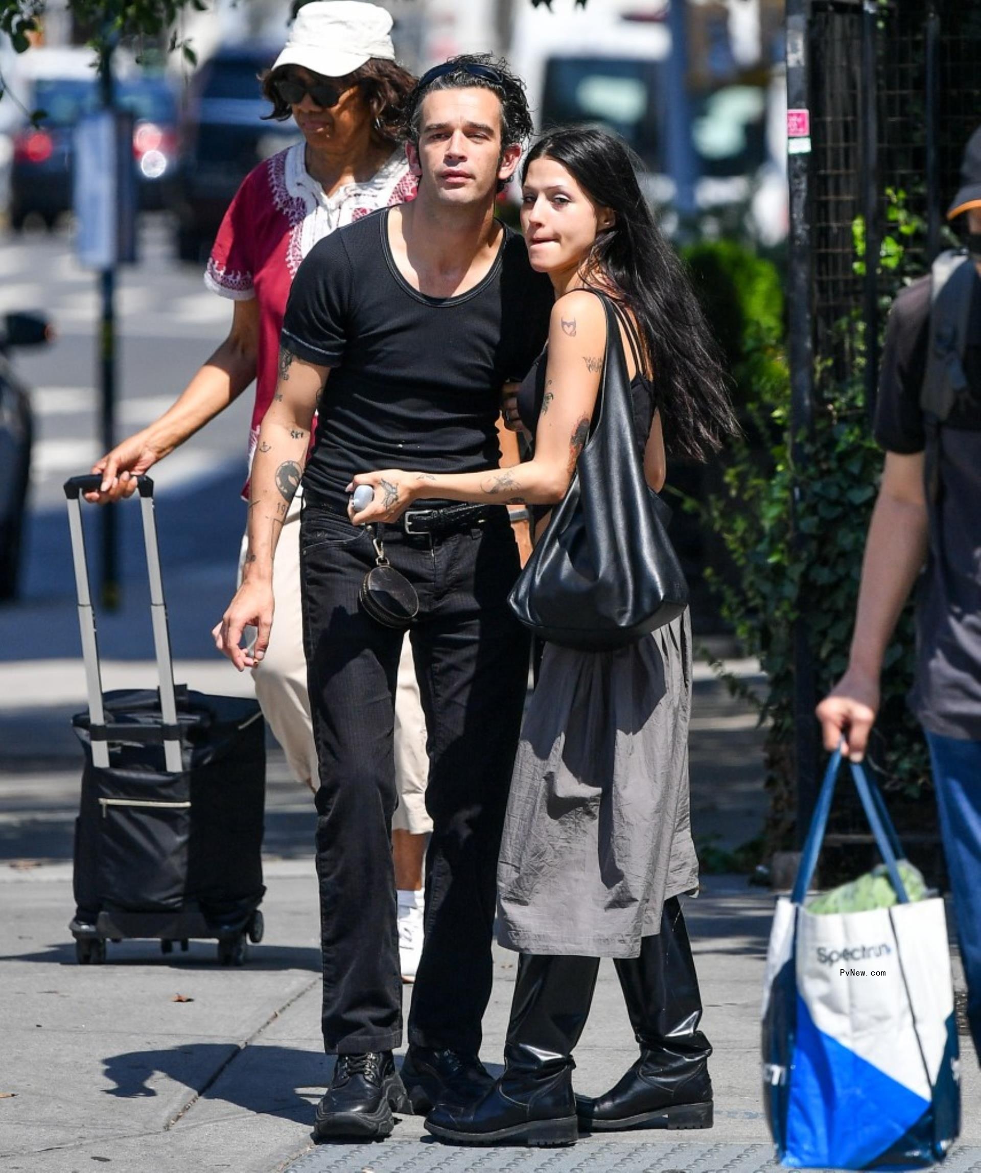 Matt Healy and Gabbriette Bechtel