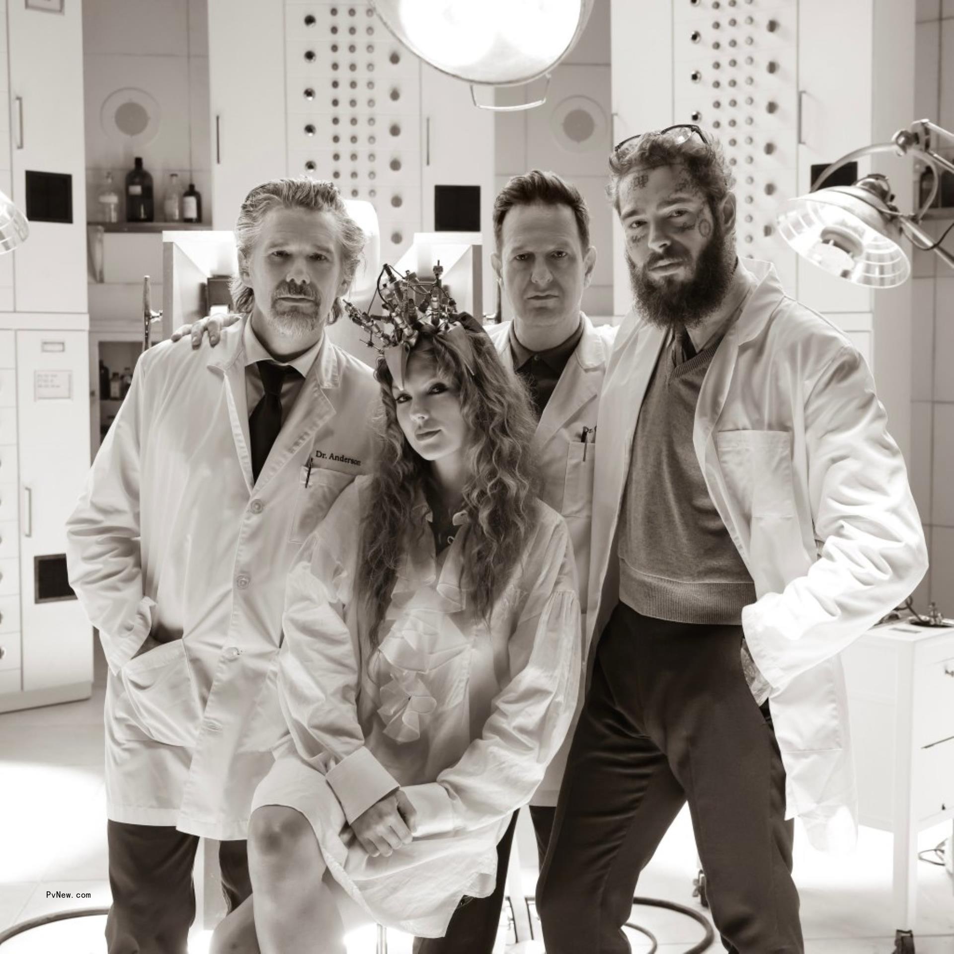 Taylor Swift, Post Malone and Ethan Hawke and Josh Charles