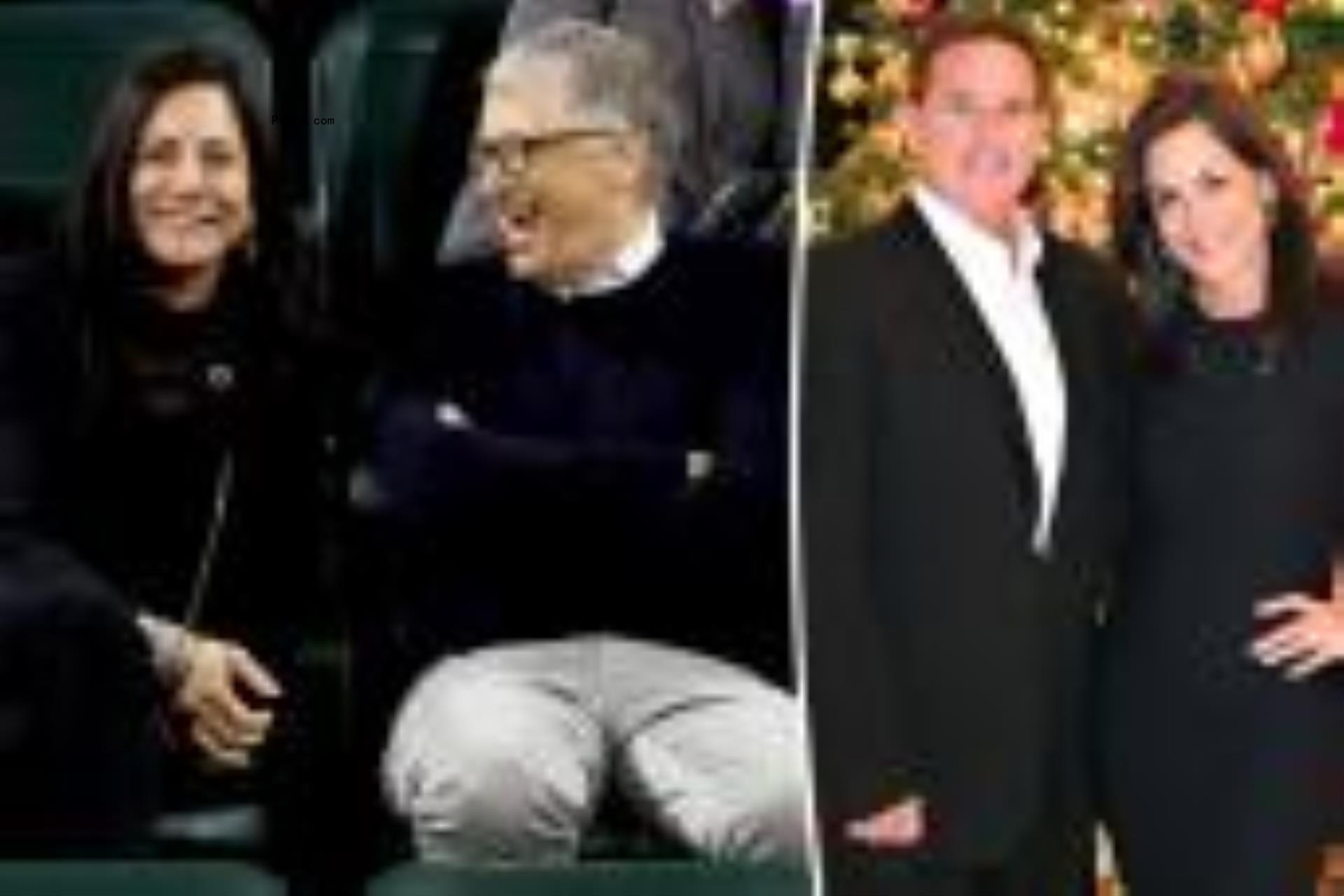 Paula Hurd and Bill Gates at a tennis match split with Paula and her late husband Mark Hurd.