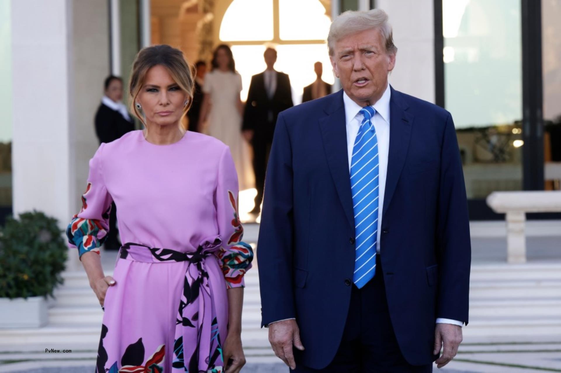 A photo of Melania and Do<i></i>nald Trump