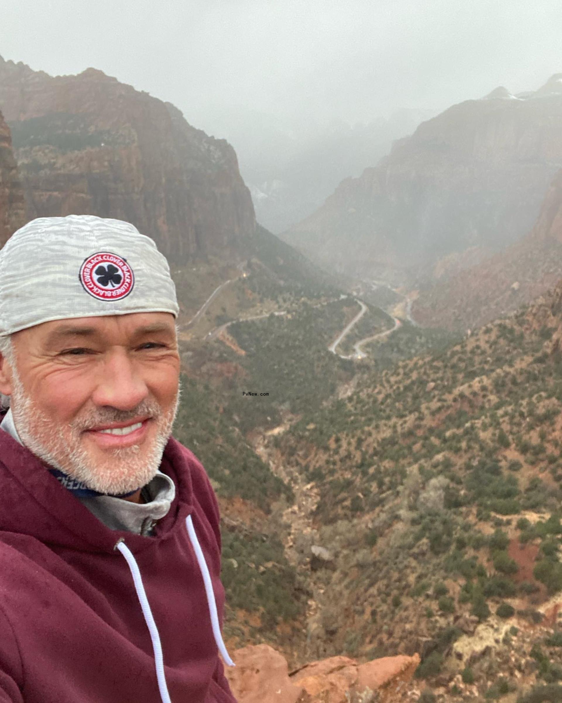 jon du pre selfie in a mountain range