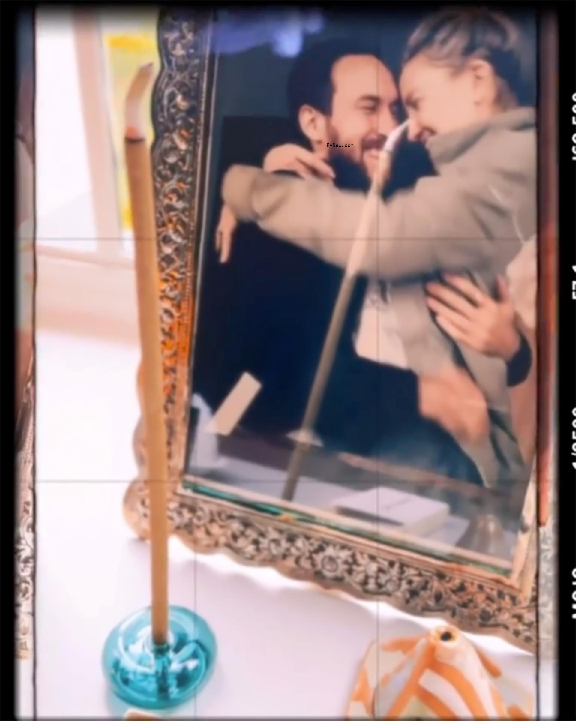 Kate Hudson and Danny Fujikawa in a f<i></i>ramed phot.