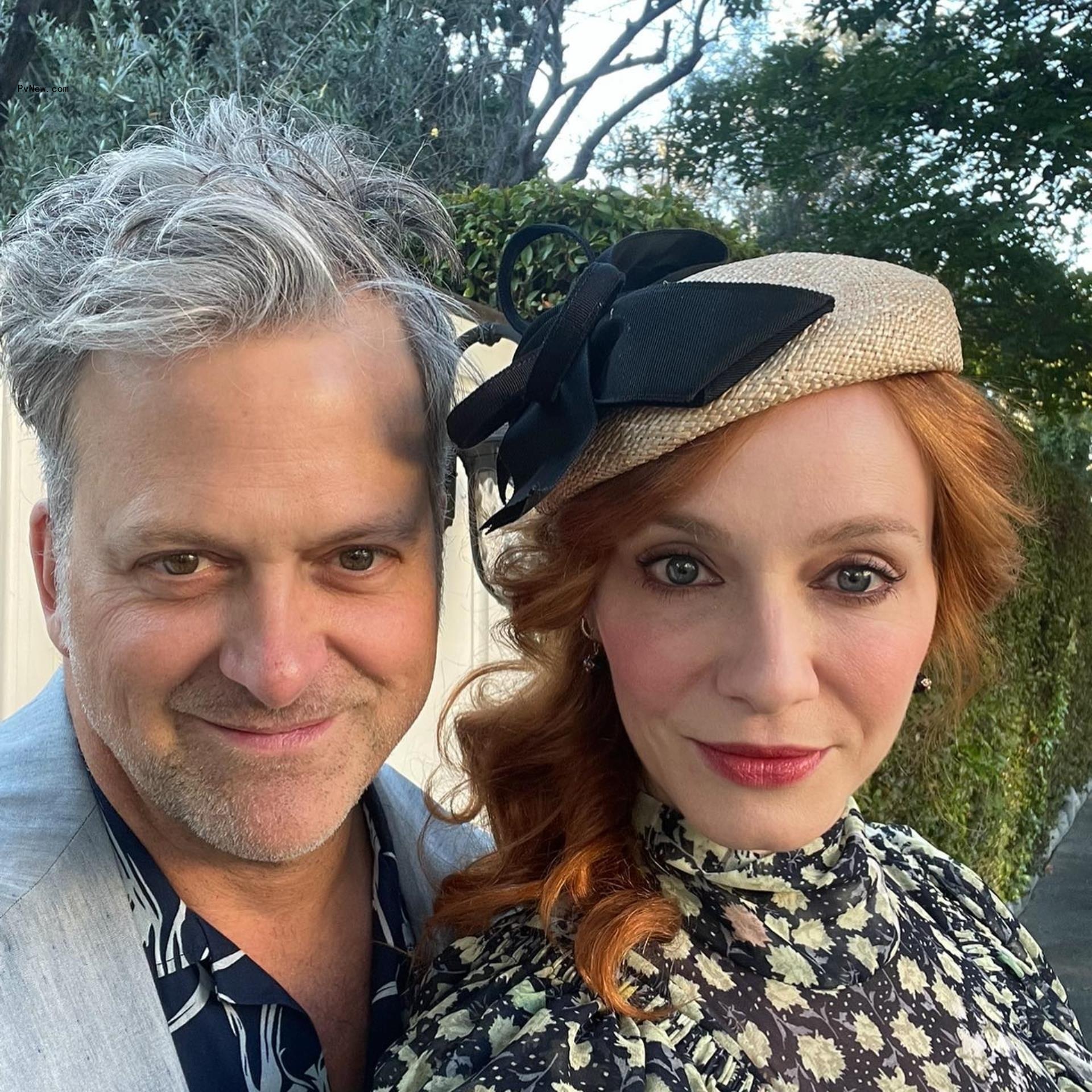 Christina Hendricks and George Bianchini.