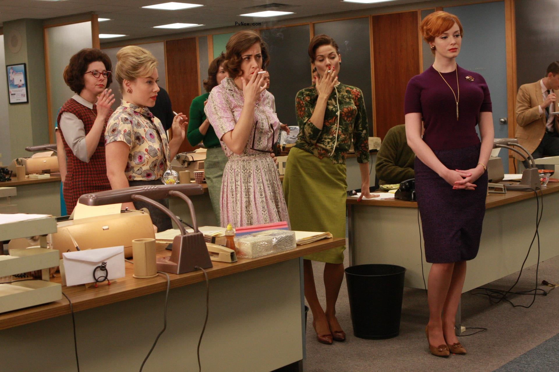 Christina Hendricks and George Bianchini.