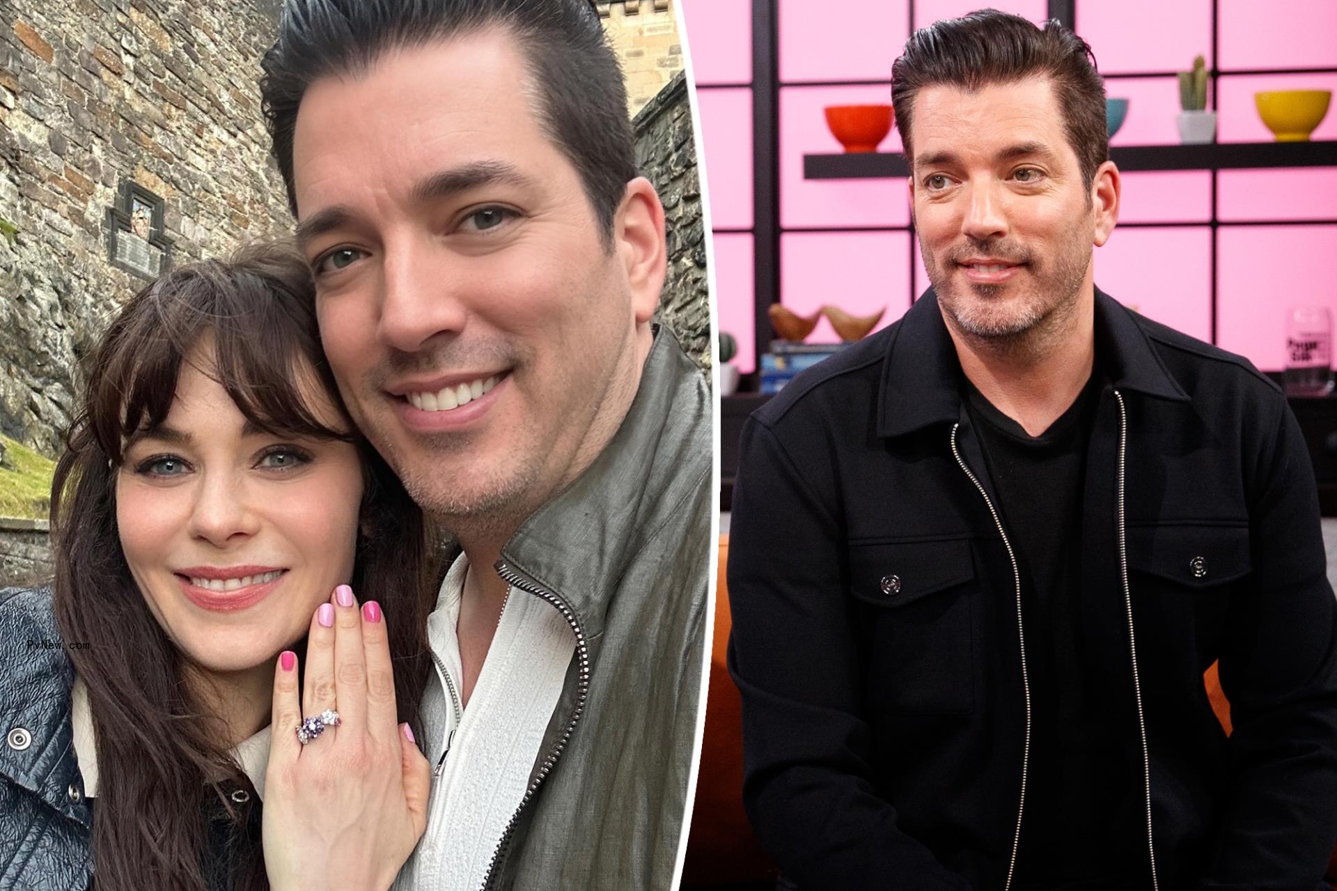 Jo<i></i>nathan Scott gushes over surprise proposal to Zooey Deschanel in Scotland: ‘I was a blubbering mess’