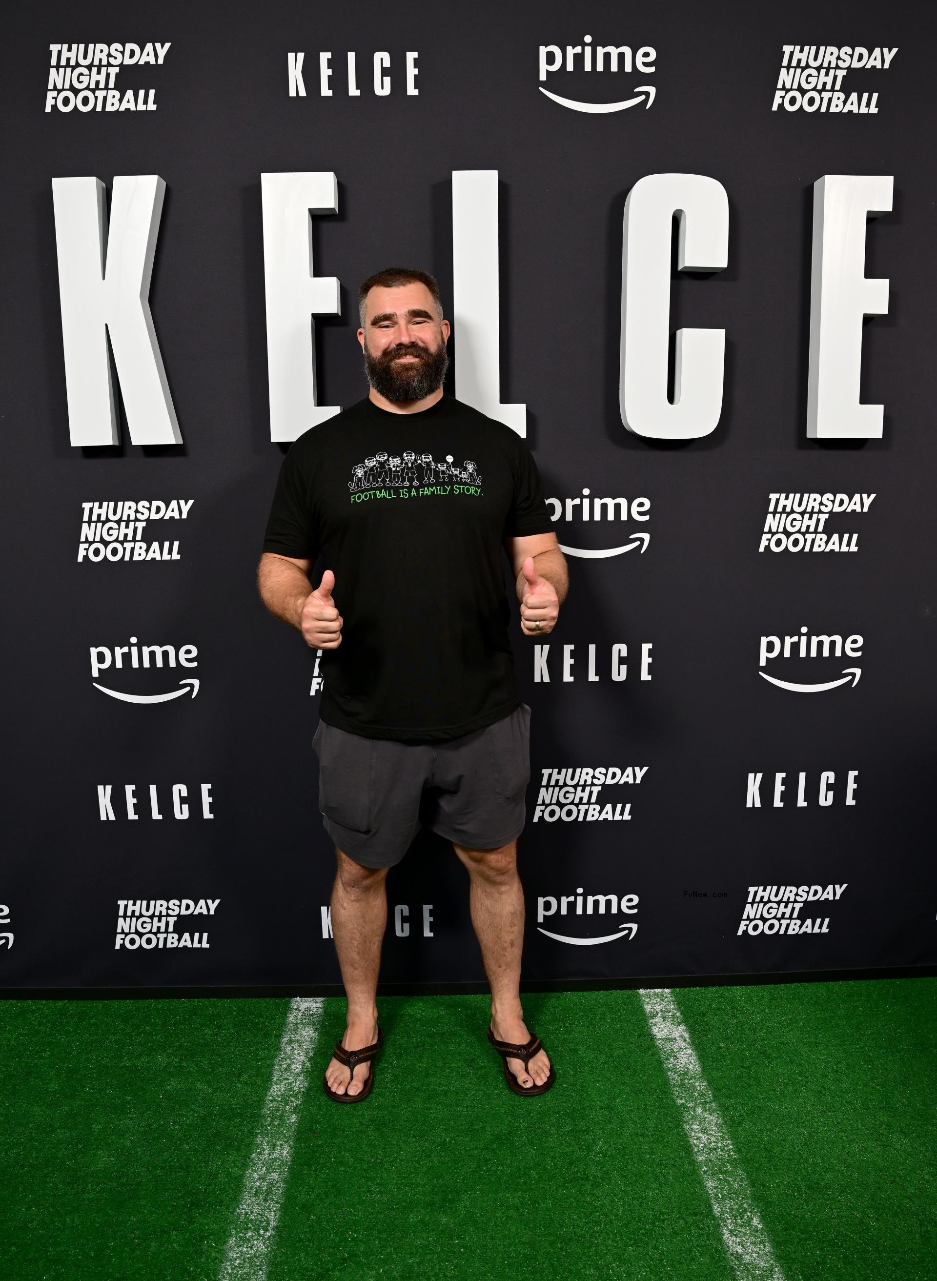 Jason Kelce attends Thursday Night Football Presents The World Premiere of