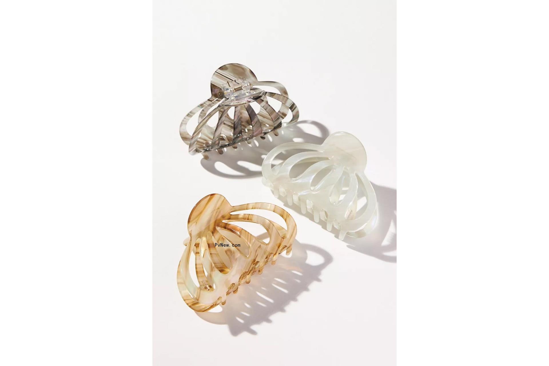 Anthropologie Aimee Claw Hair Clip Set