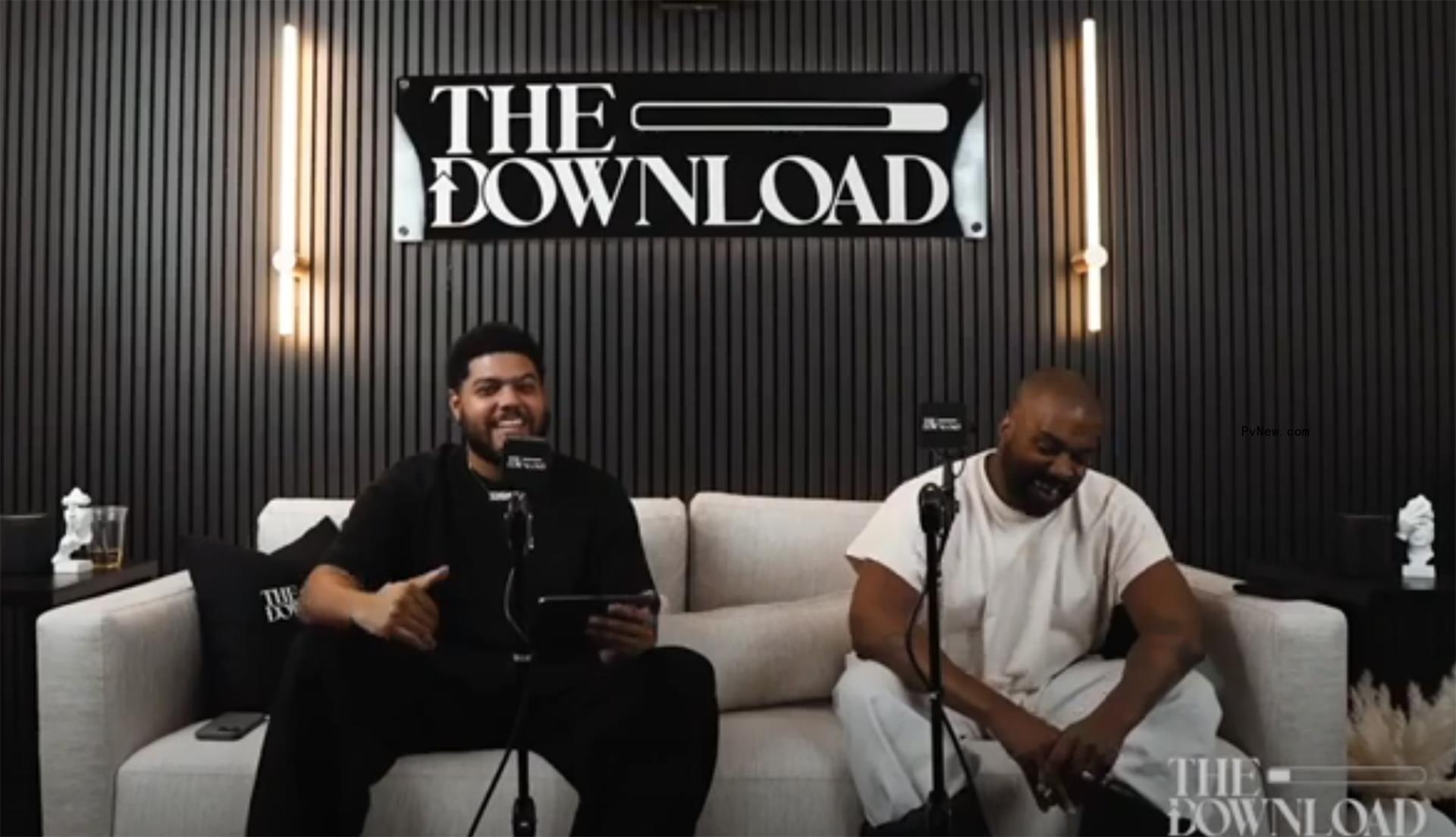 Kanye West and Justin Laboy on 