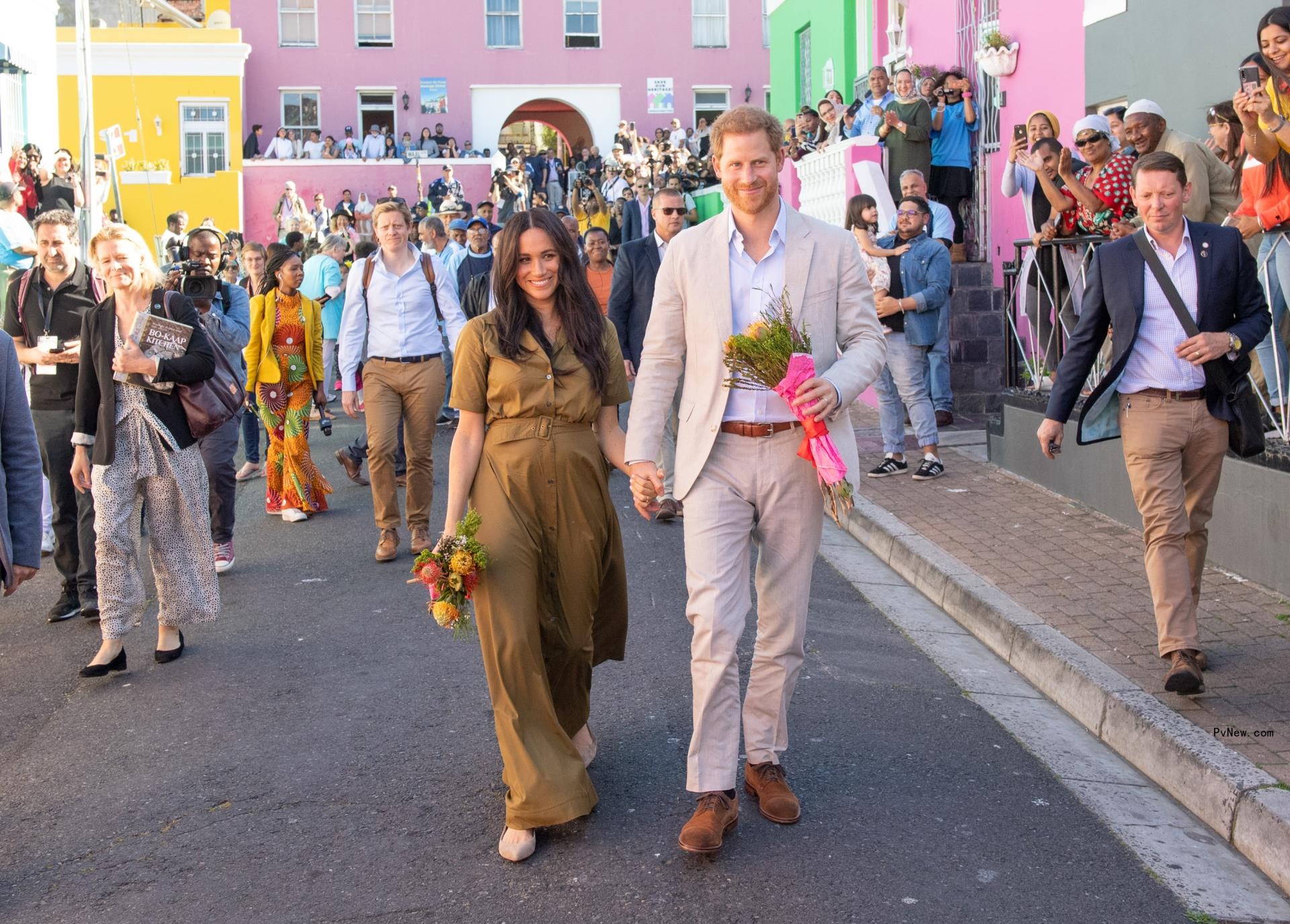 Meghan Markle and Prince Harry in South Africa.
