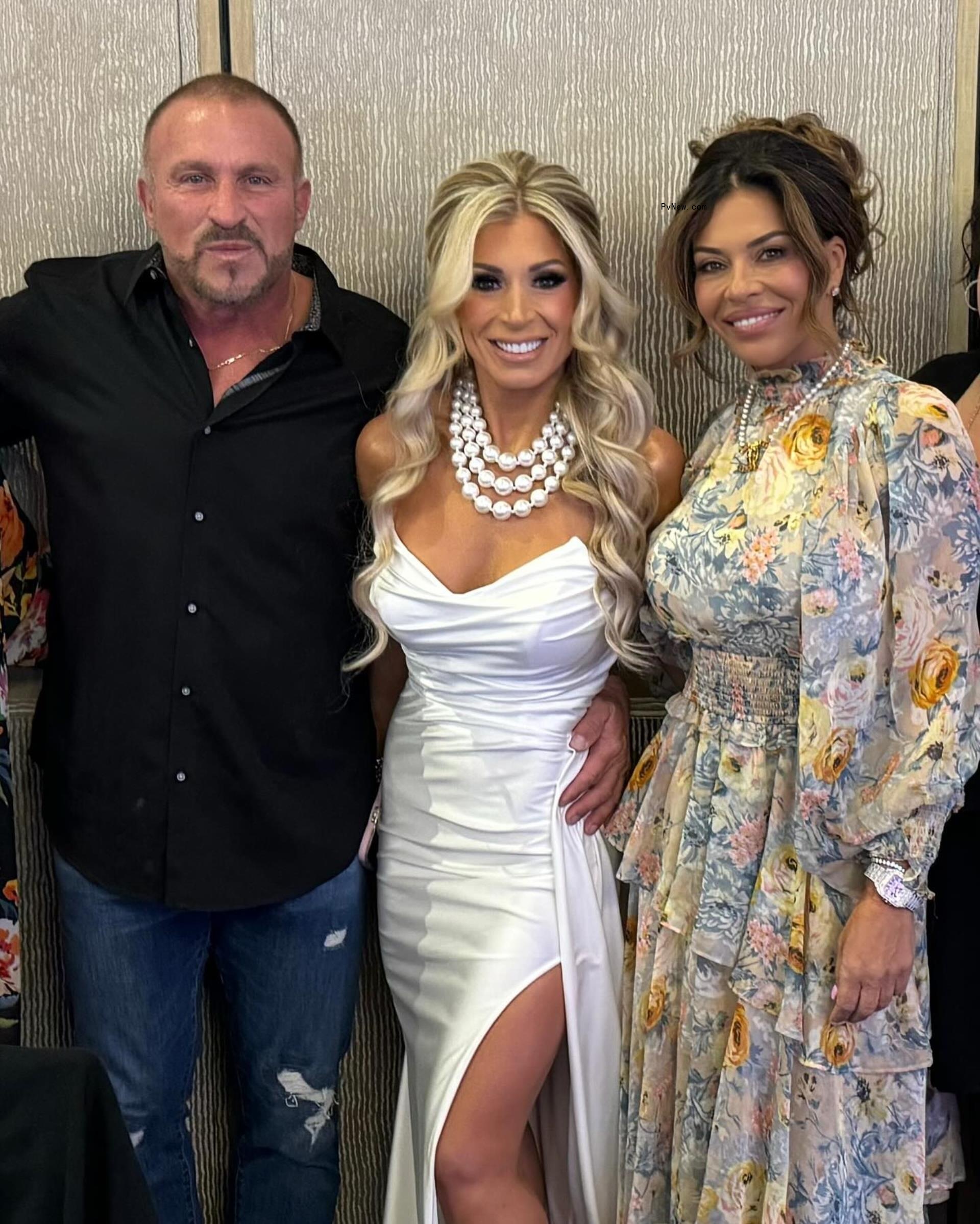 Frank Catania, Brittany Mattessich and Dolores Catania posing together