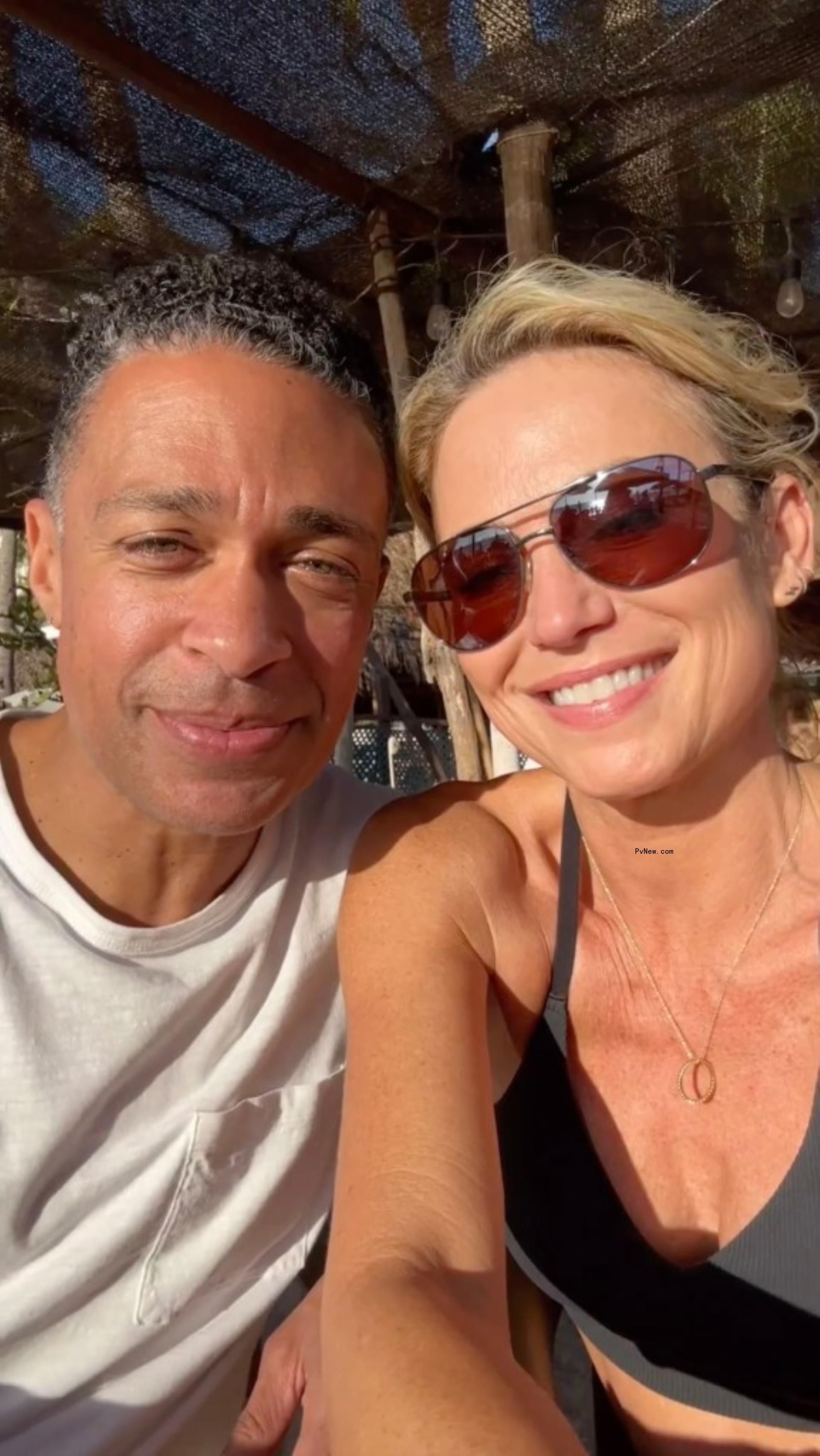 Amy Robah and T.J. Holmes